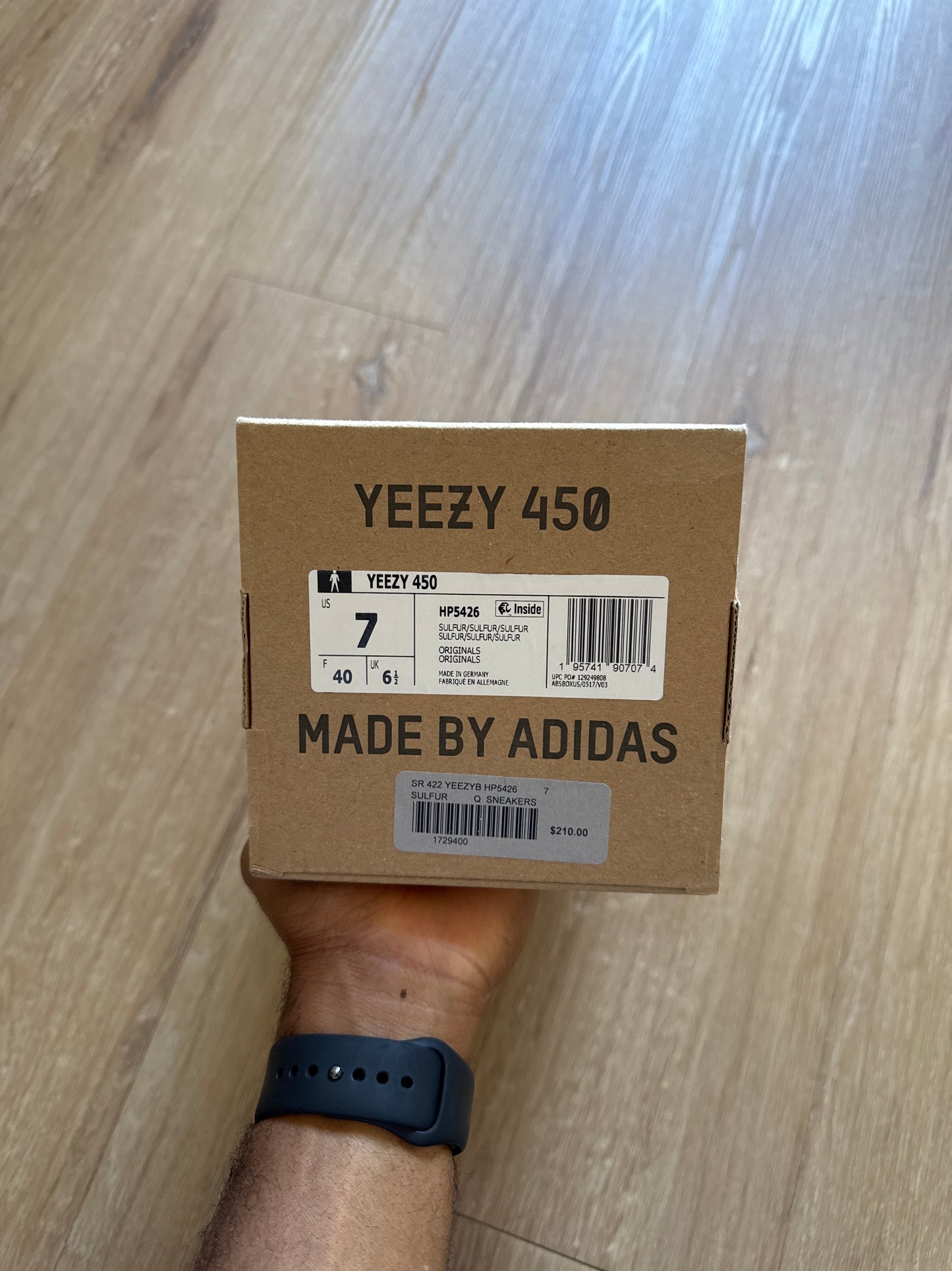 Adidas Yeezy 450 Sulfur