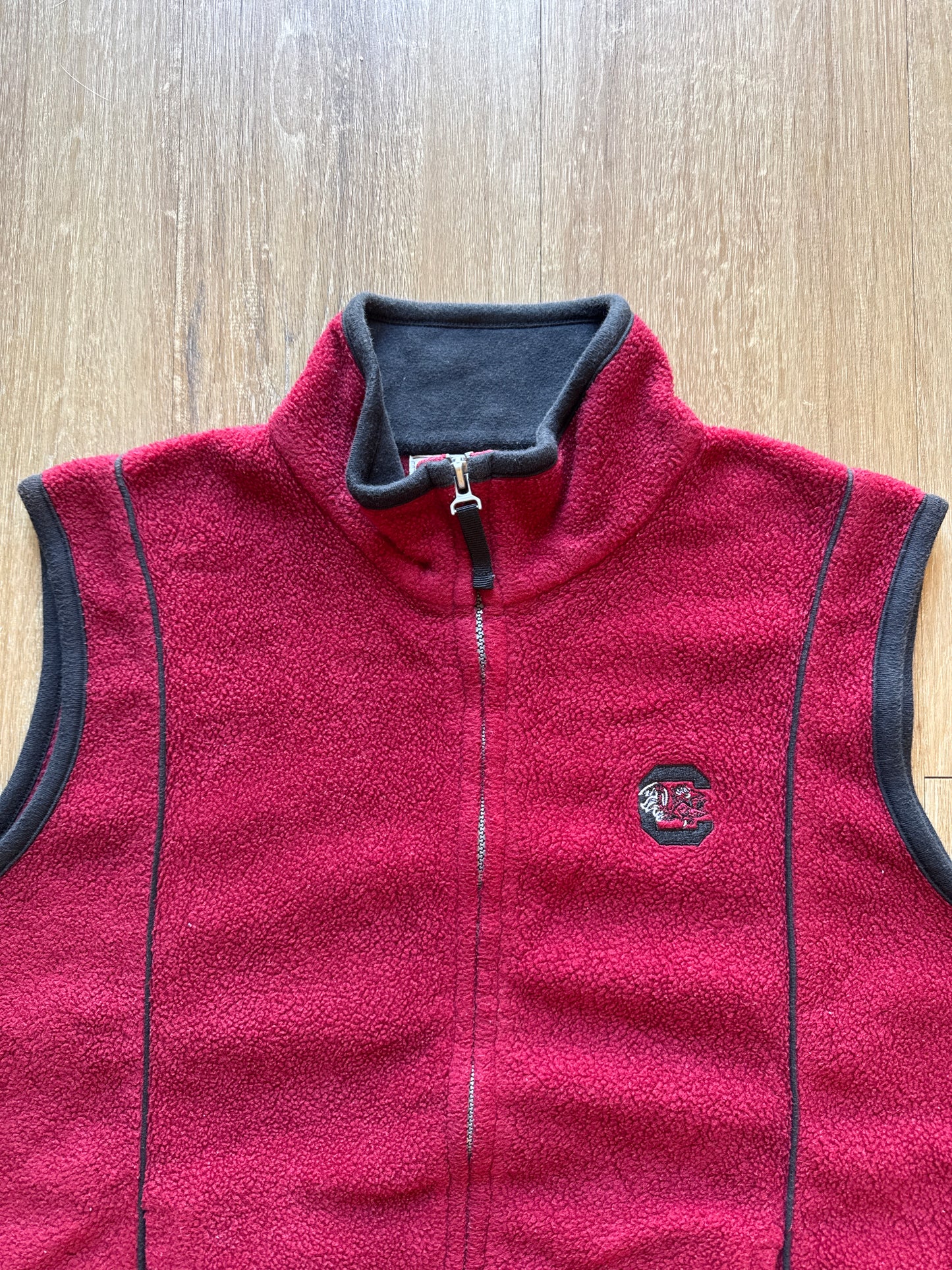 Vintage Youth University Of South Carolina Gamecocks Fleece Vest