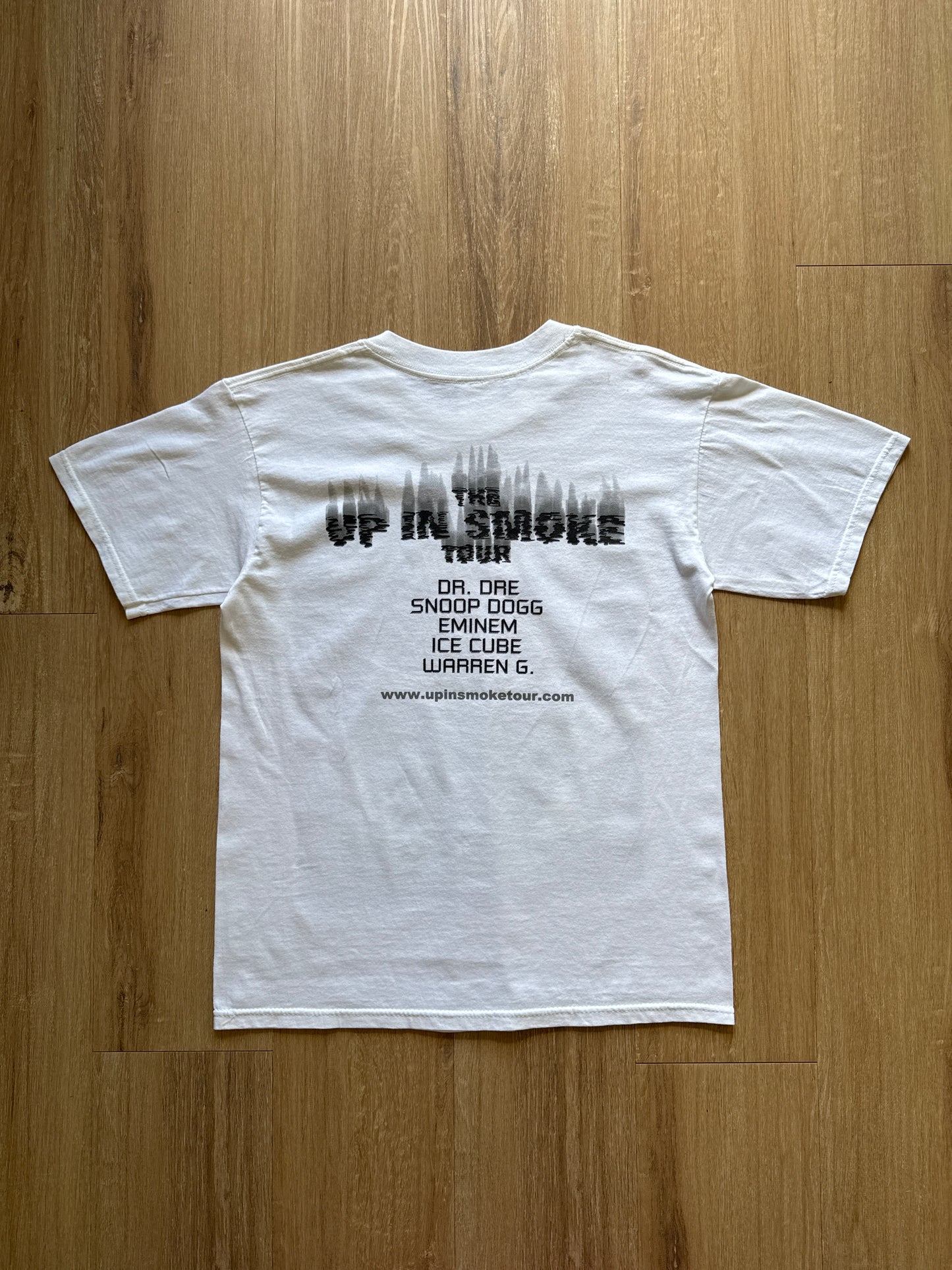 Vintage 2000 Up In Smoke Tour Dr. Dre Snoop Dogg Eminem Ice Cube Warren F. Hip Hop Rap Tee