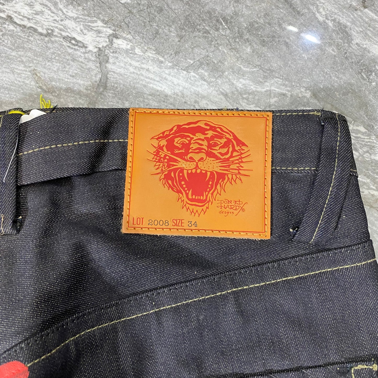 Vintage Ed Hardy Red Logo Pants