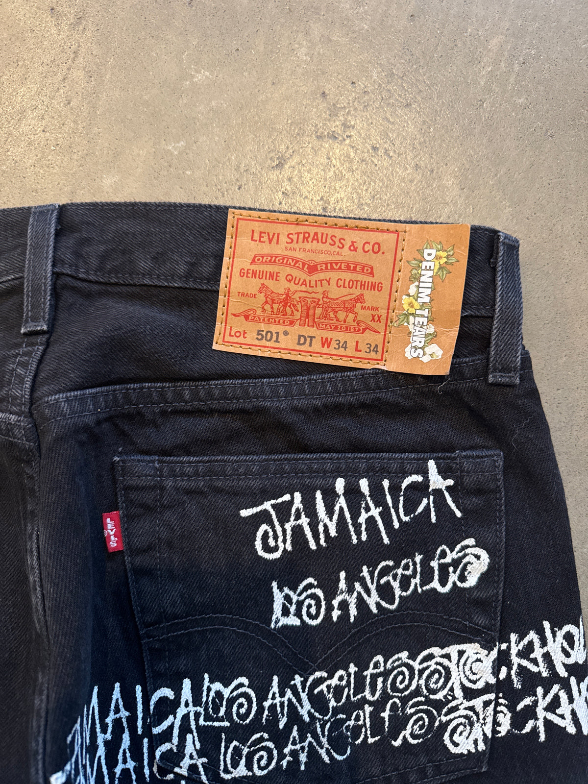 Stussy x Denim Tears x Our Legacy TTL 501 Black Denim Jeans
