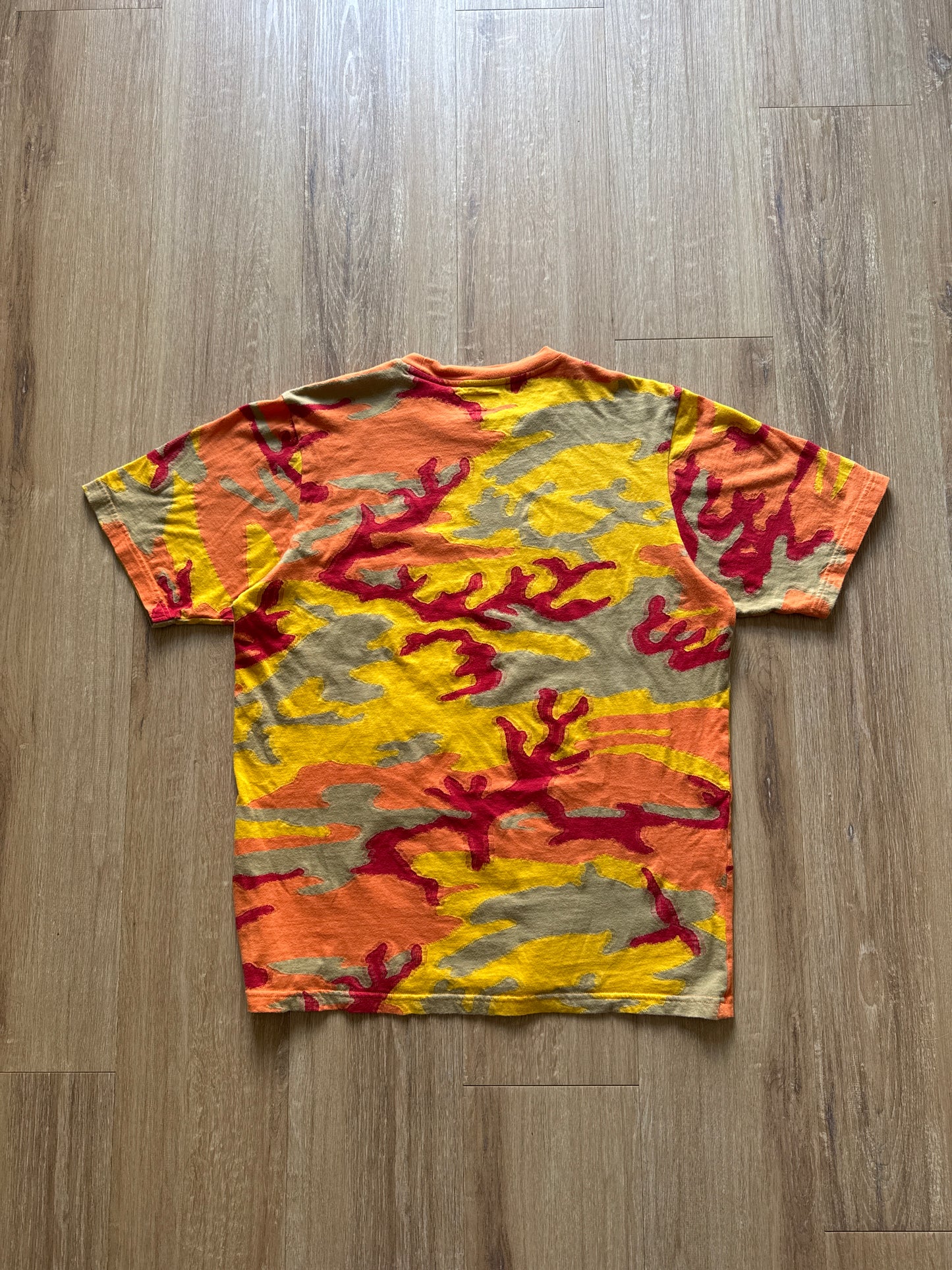 Supreme Intarsia Camo S/S Orange Camo Tee