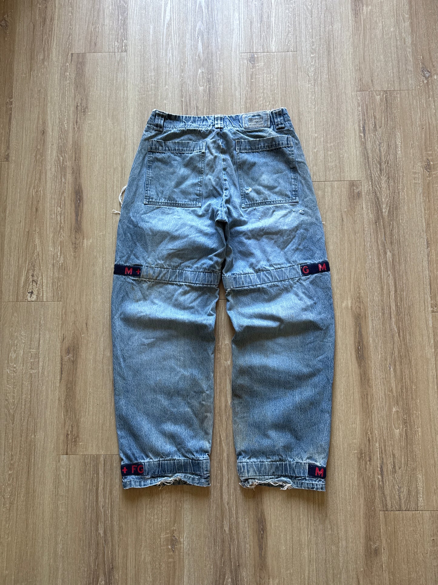Vintage Marithe Francois Girbaud Distressed Thrashed Utility Pants