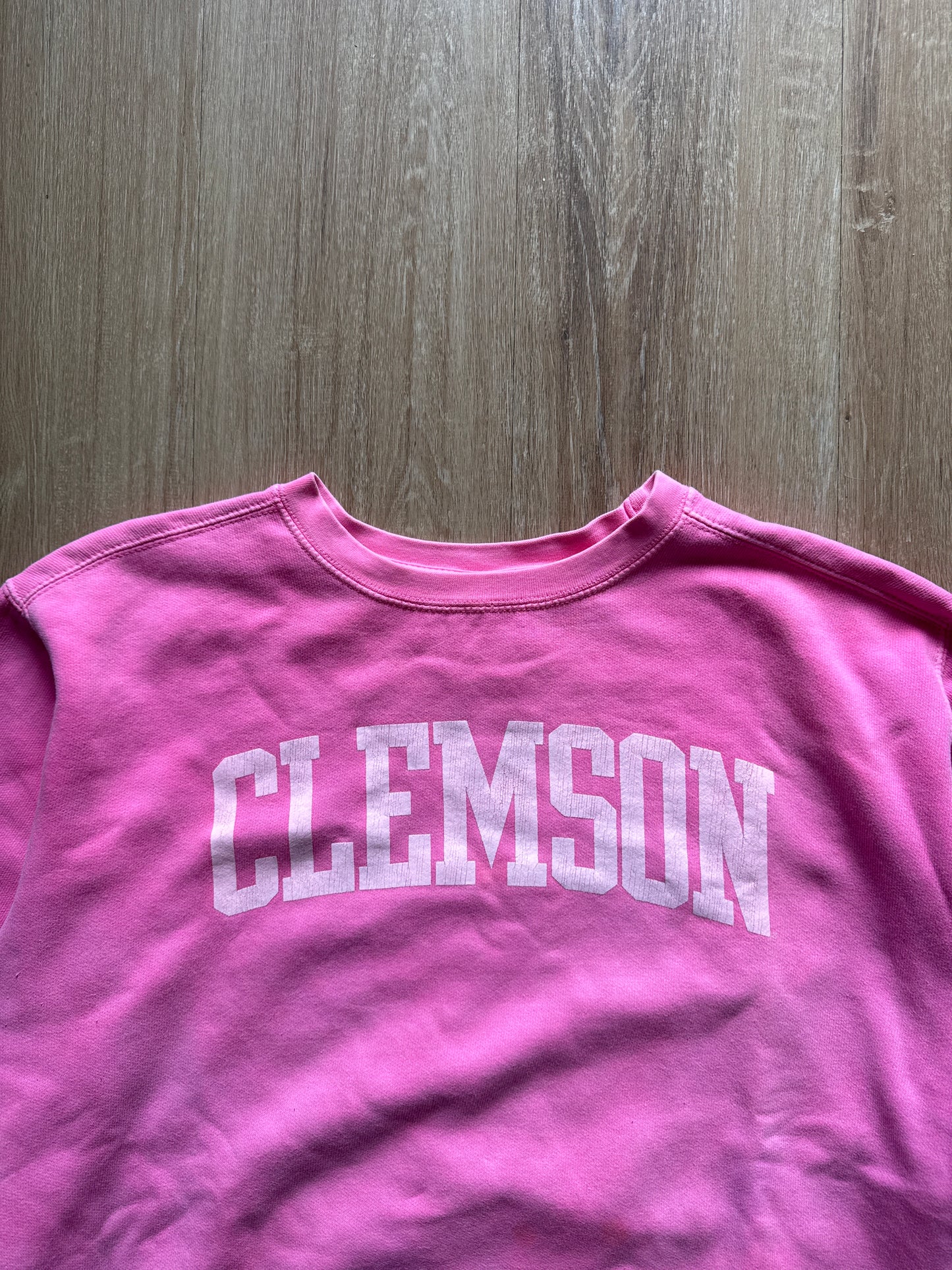 University Of Clemson Tigers Pink Sweatshirt