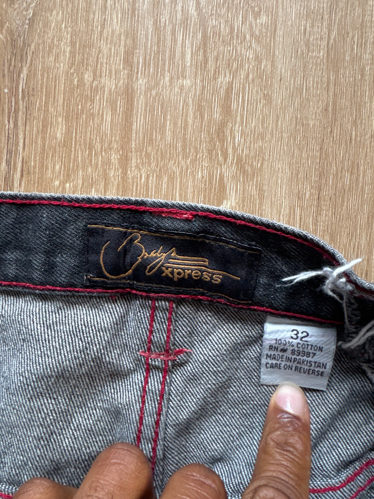 Vintage Y2K Baggy Faded Black Denim Jeans