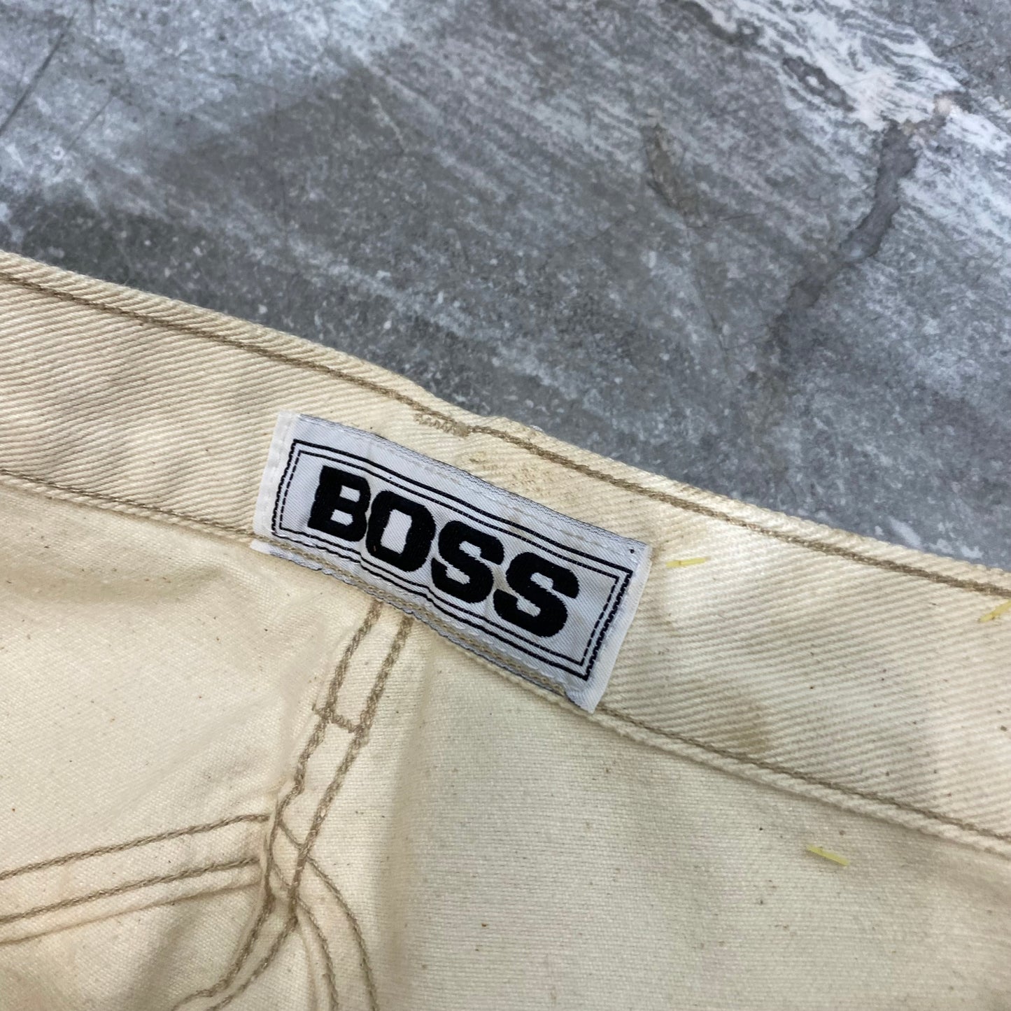 Vintage Boss Cream Carpenter Pants