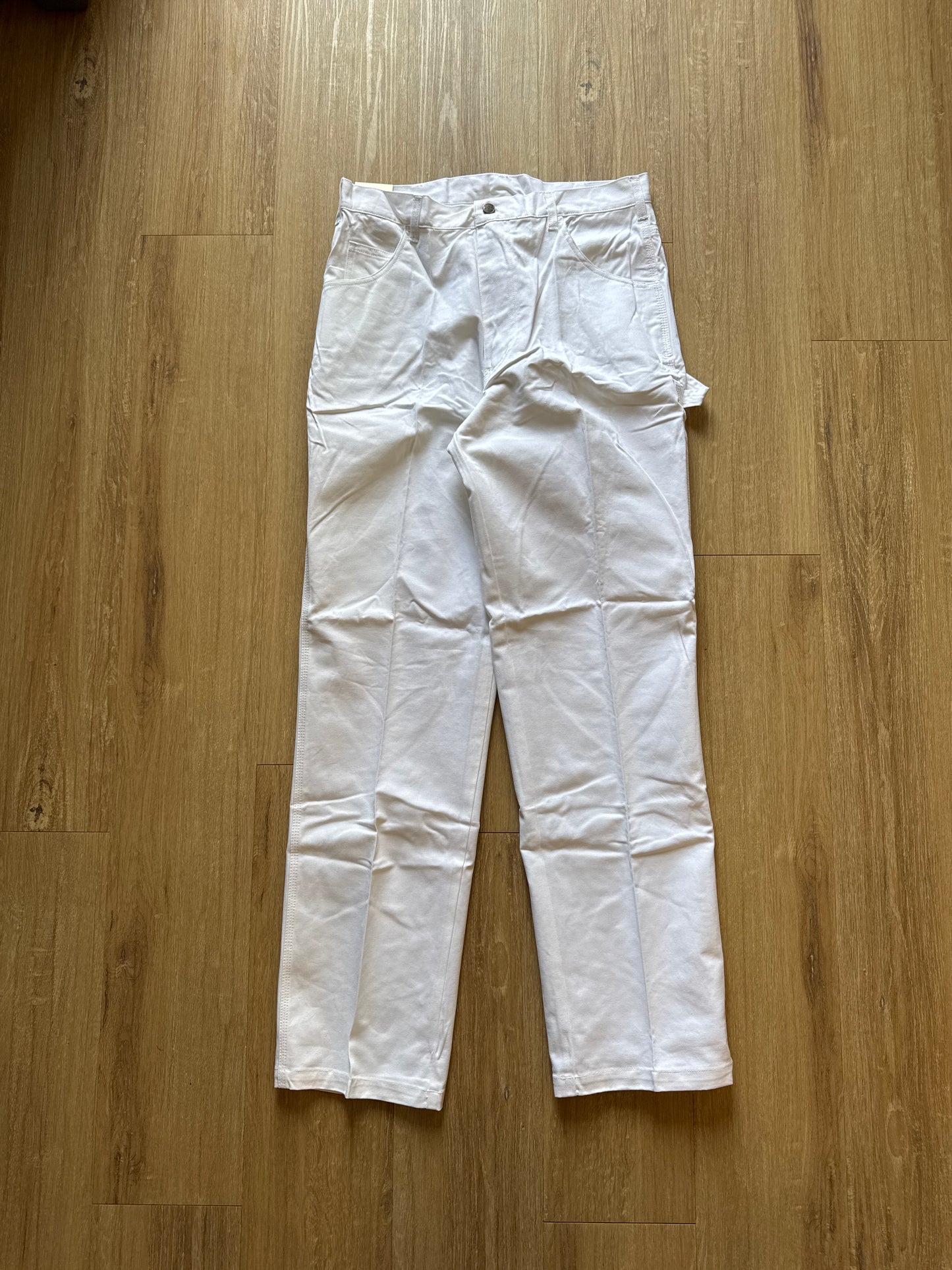 Vintage Dickies Relaxed Fit Straight Leg White Painters Carpenter Pants
