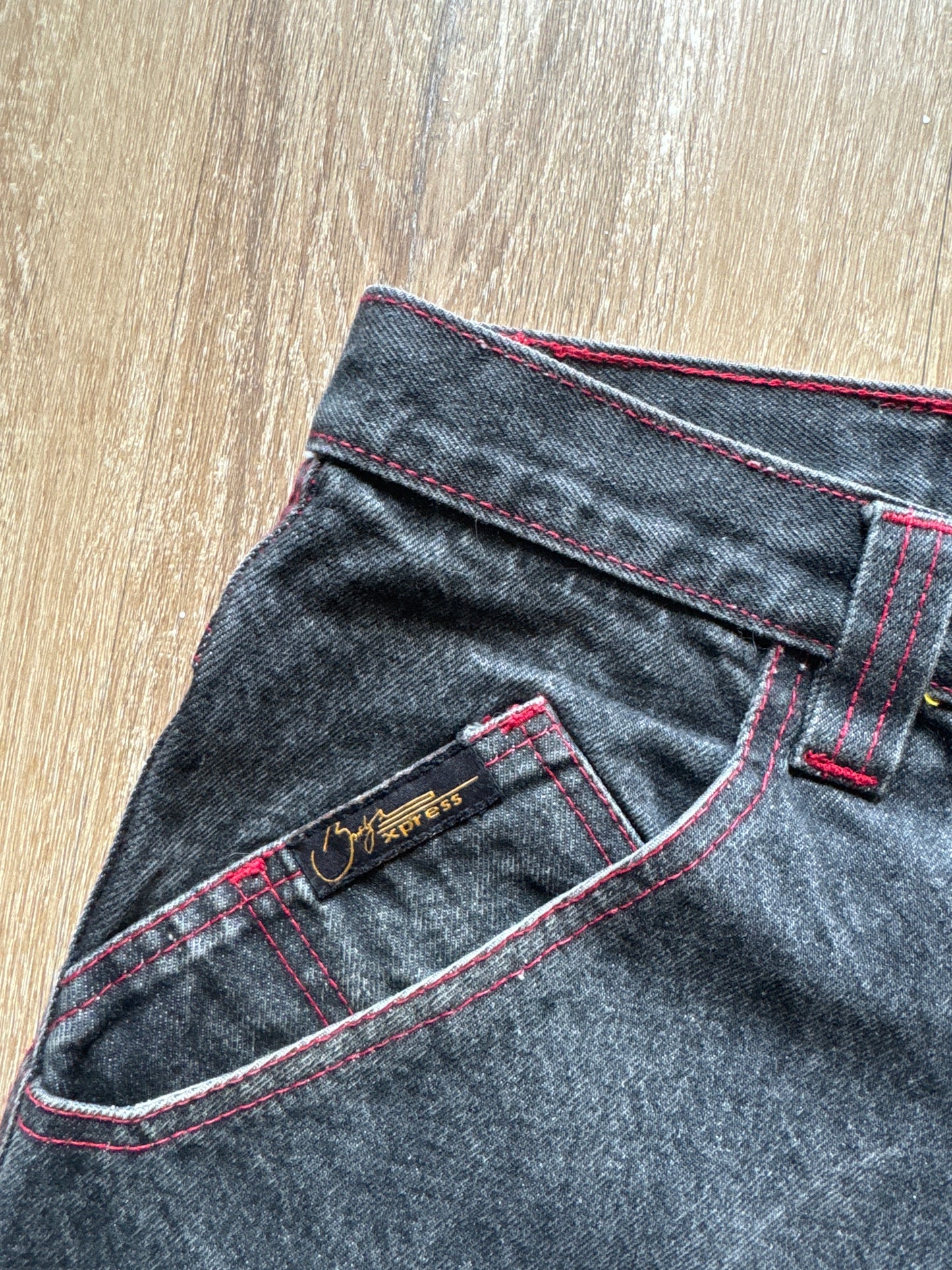 Vintage Y2K Baggy Faded Black Denim Jeans