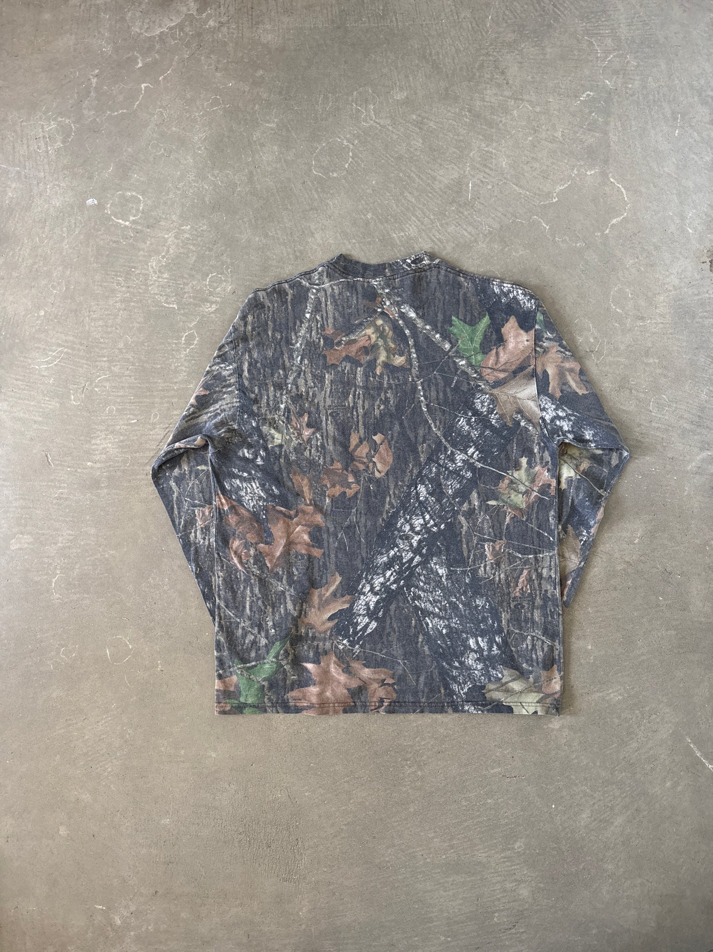 Vintage Mossy Oak Forest Camo Pocket Long Sleeve