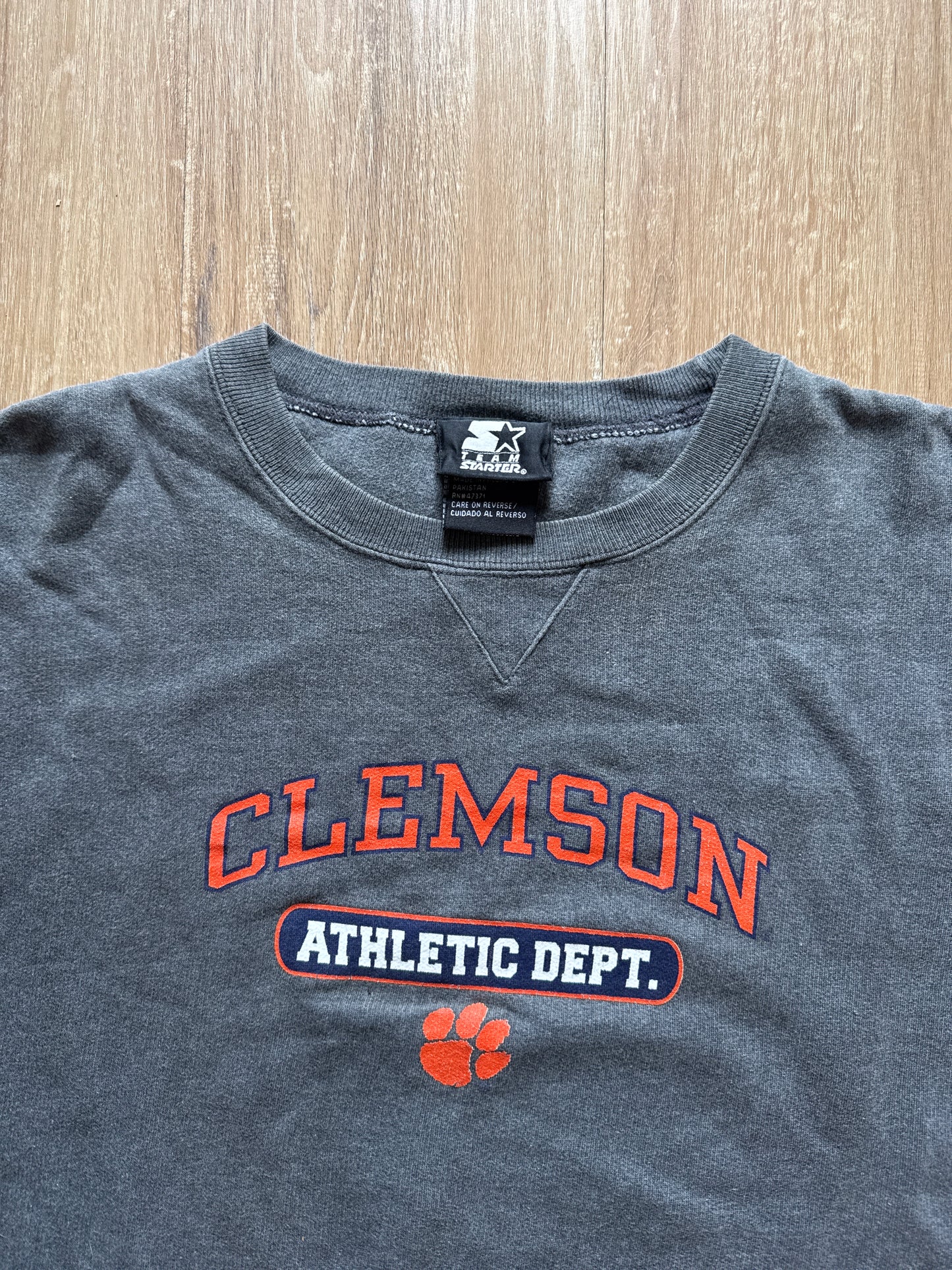 Vintage Starter University Of Clemson Tigers Sweatshirt