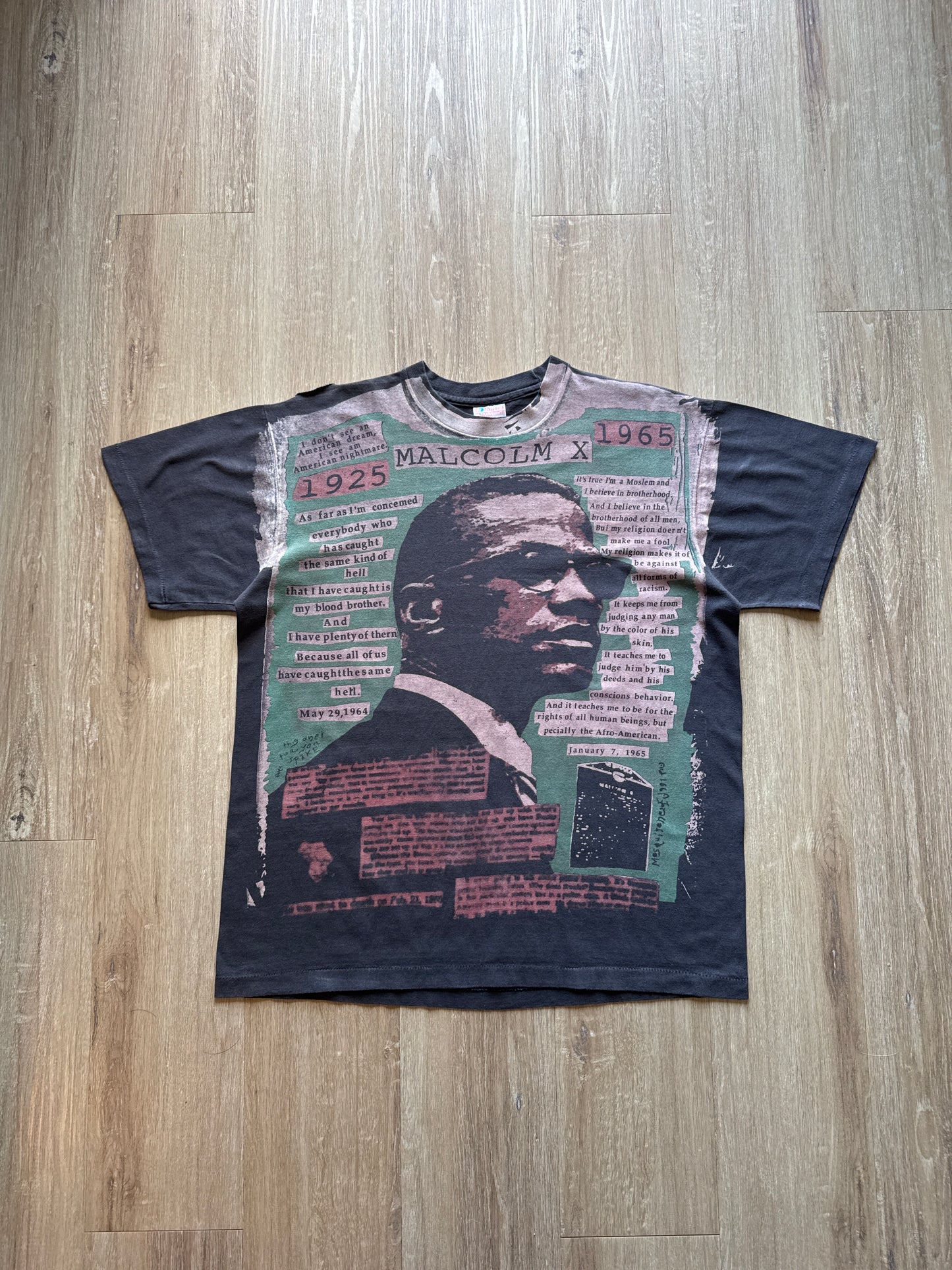 Modern Malcolm X Quote Mosquito Head Tee