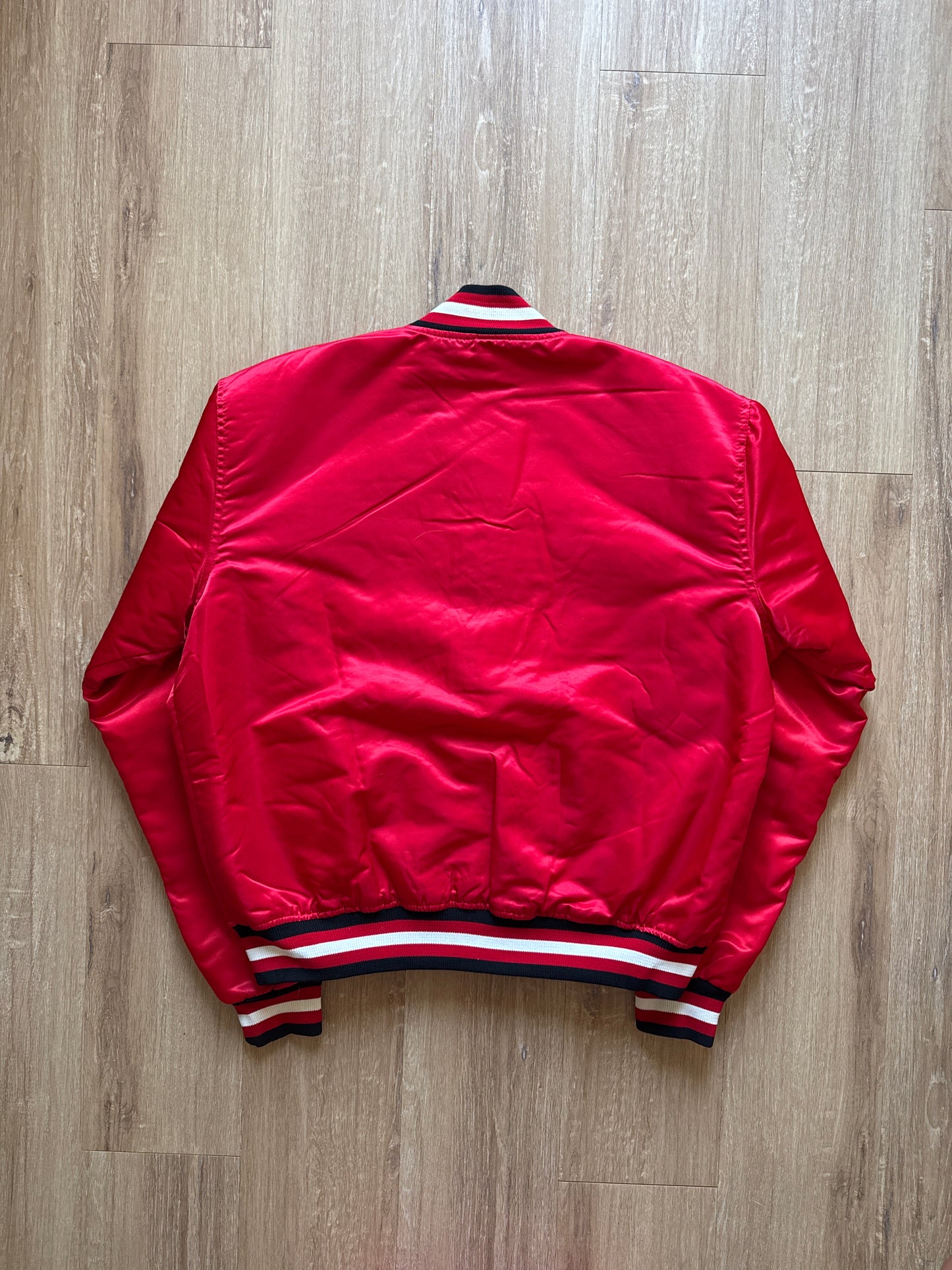 Vintage 80s Starter University Of Georgia Bulldogs Satin Jacket
