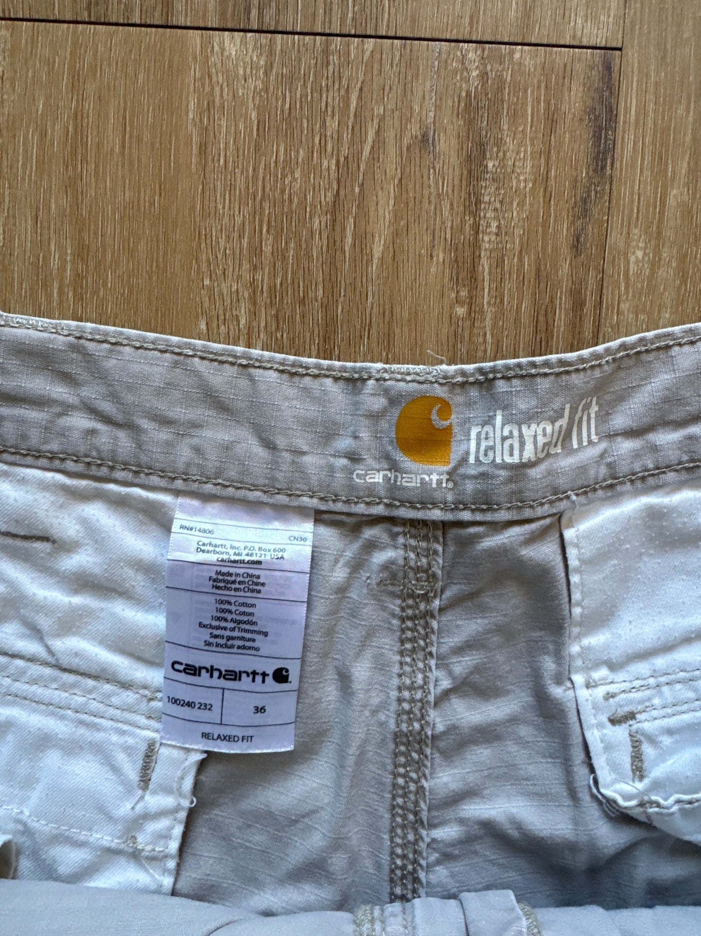 Carhartt Relaxed Fit Tan Shorts