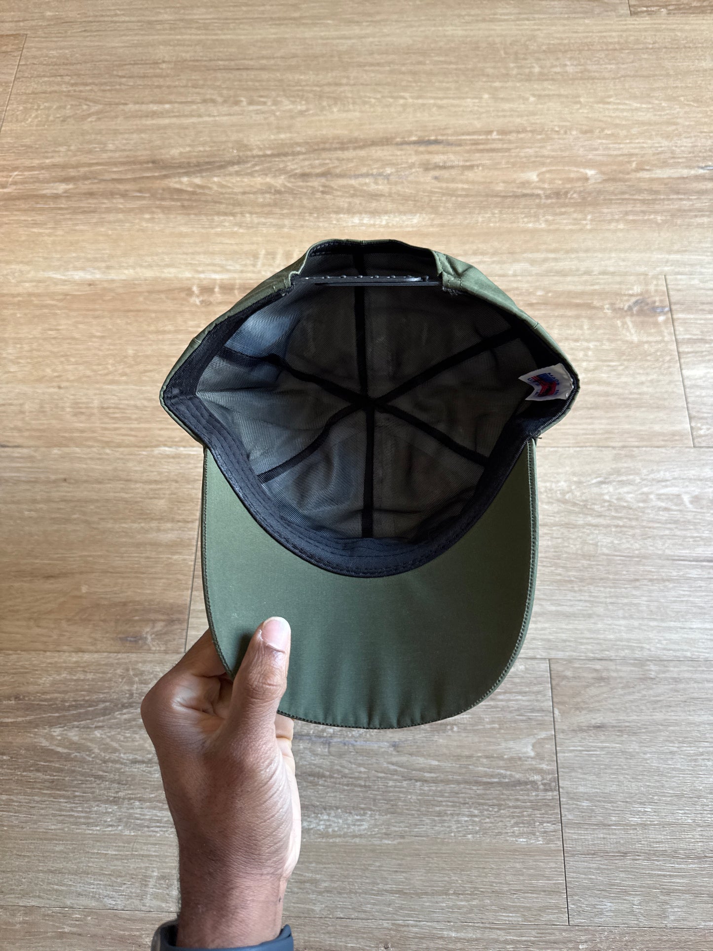 Vintage 90s Goretex Olive Green Snapback USA Made Gore-Tex Hat