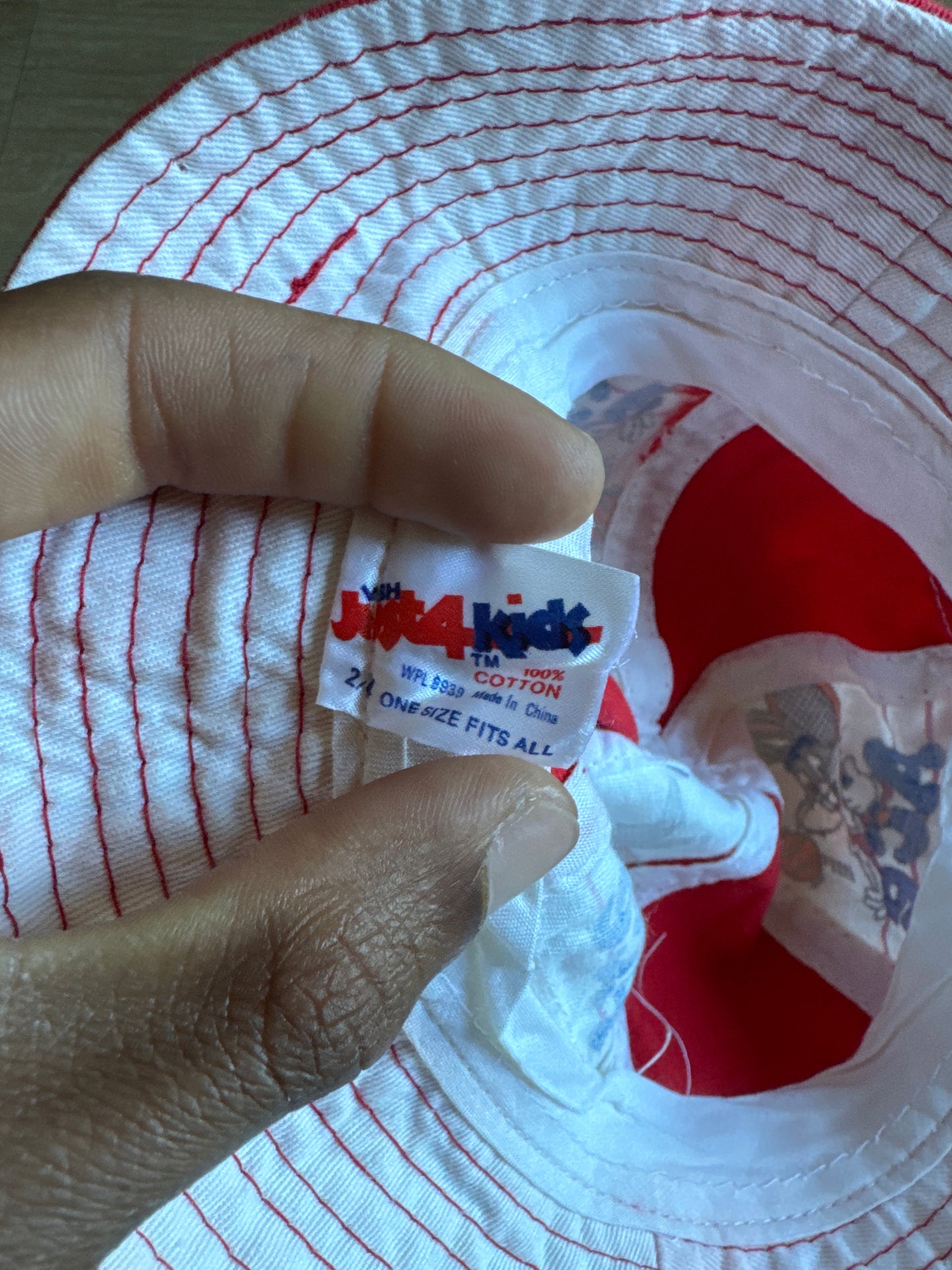 Vintage 90s Toddler Looney Tunes Bugs Bunny Ace Bucket Hat