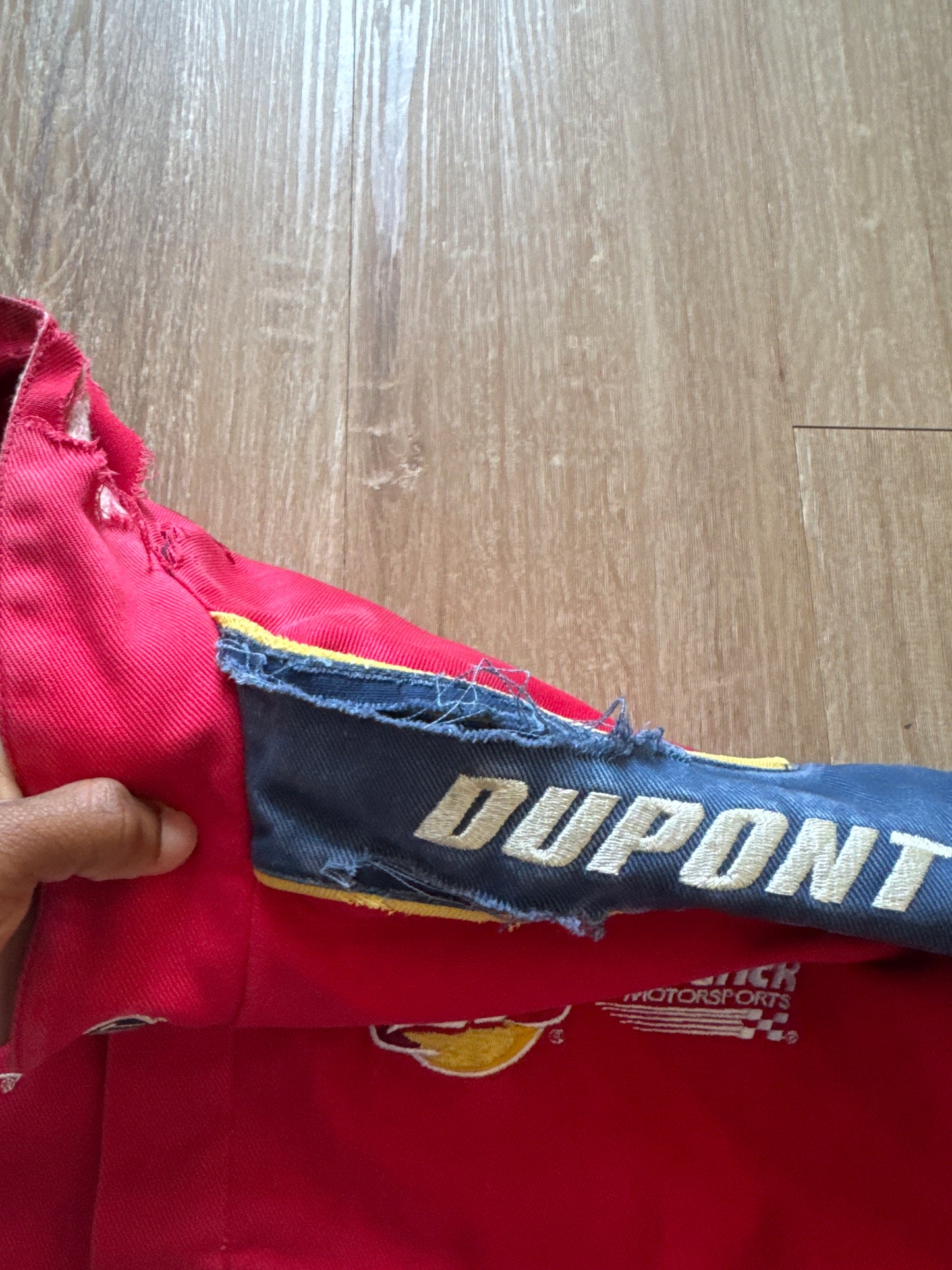 Vintage Nascar Jeff Gordon Du Pont Flame Racing Jacket