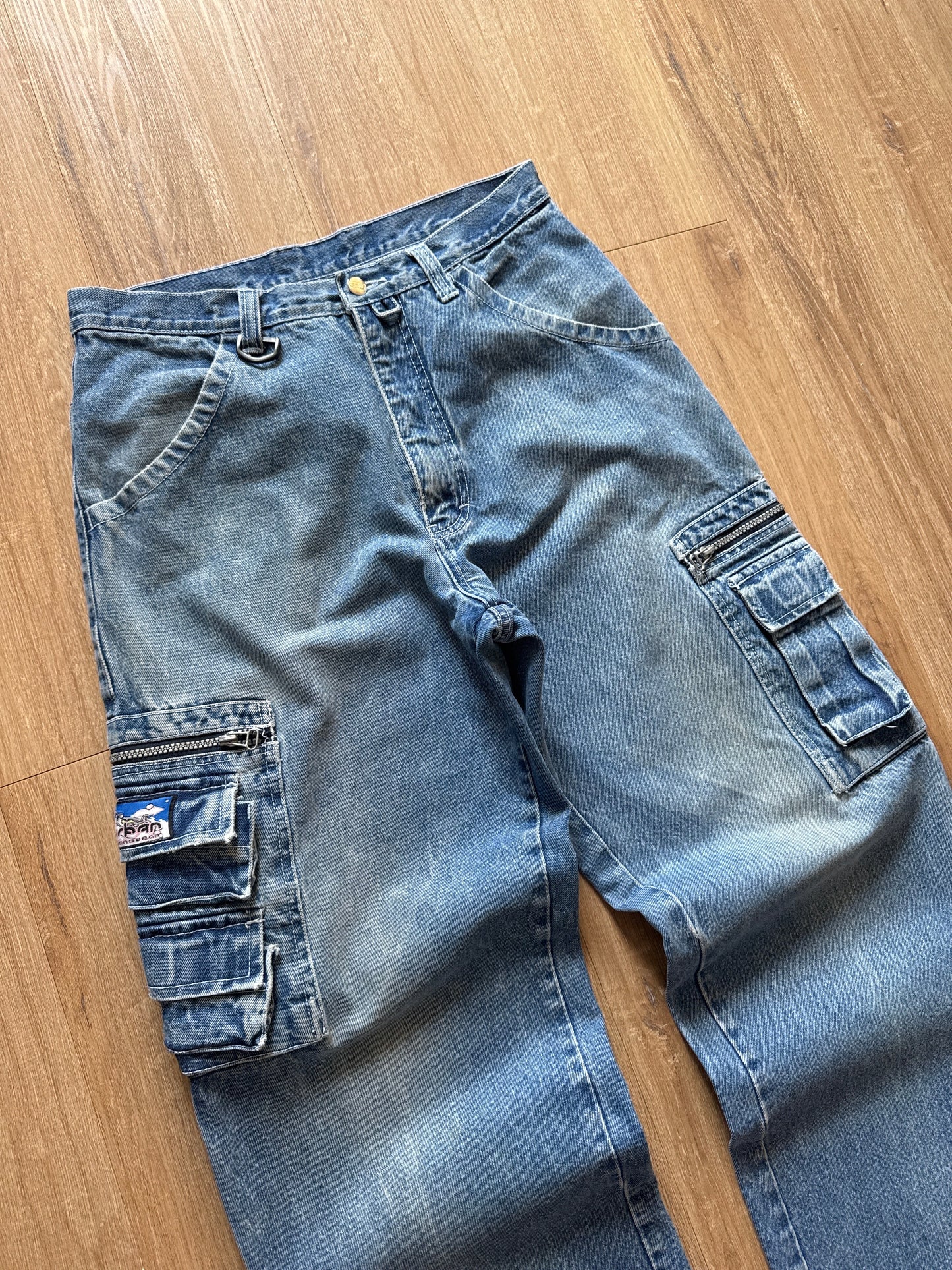 Vintage Y2K Urban Jeans Wear Cargo Denim Jeans