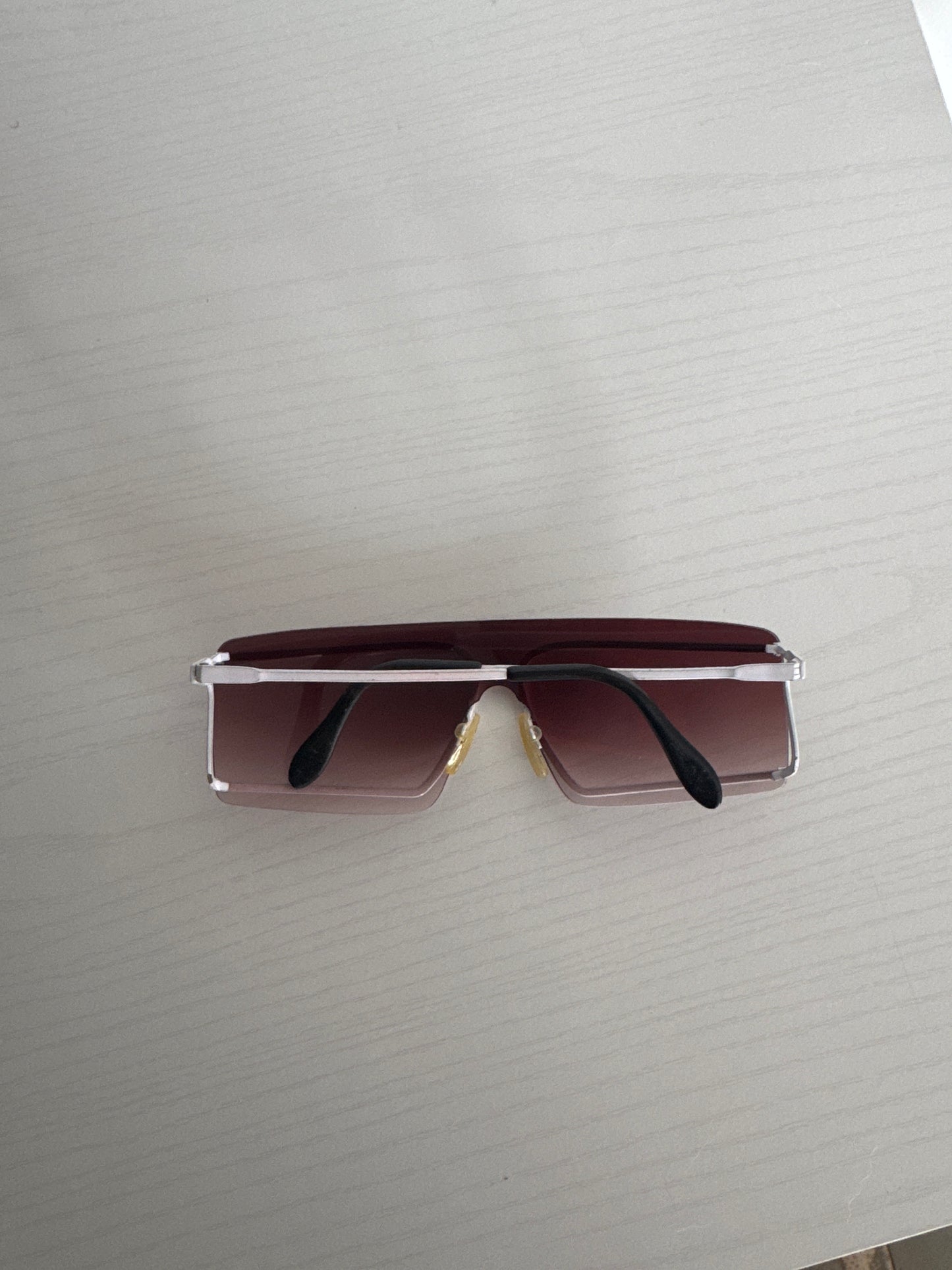Y2K Square Shield Steampunk Sunglasses