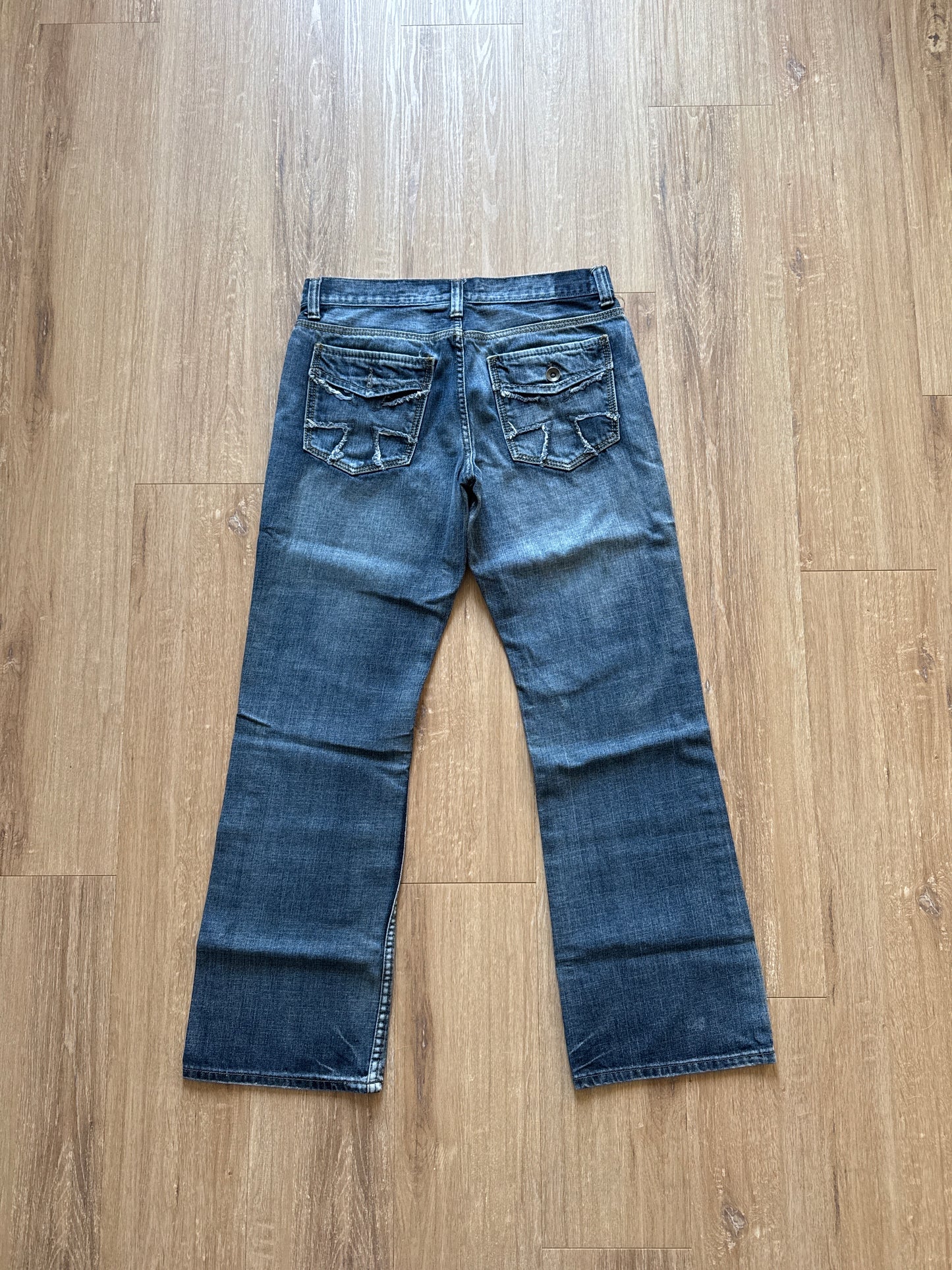 Y2K Helix Bootcut Dark Denim Jeans