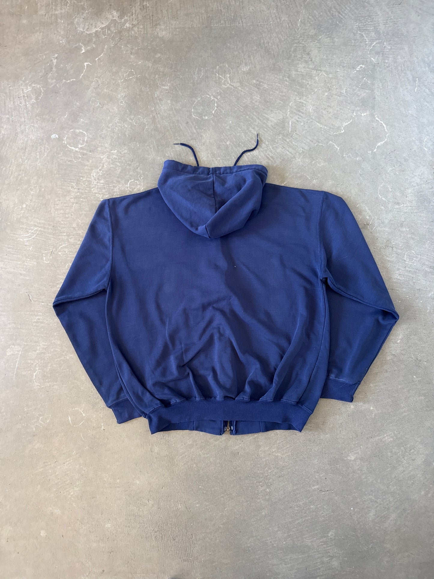 Vintage 90s Carhartt Embroidered Navy Hooded Zip Up