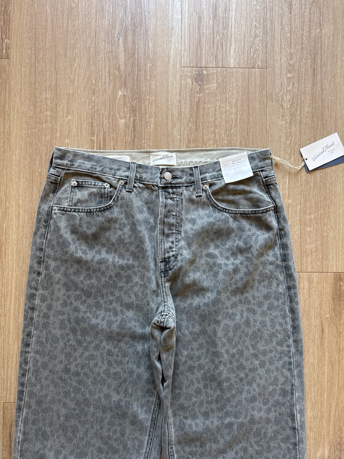 Universal Threads Leopard Print Baggy Denim Jeans