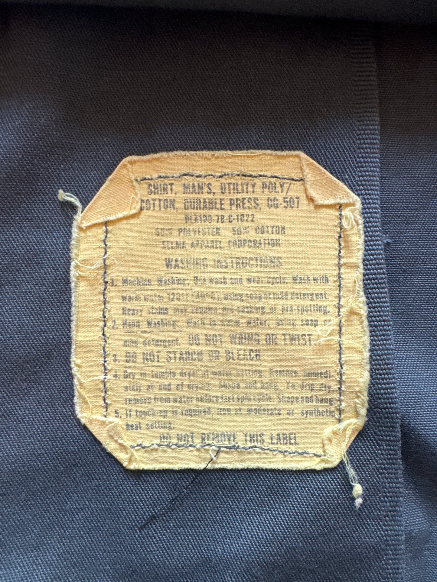 Vintage 60s 70s Vietnam War Era US Army OG-507 Utility Olive Green Button Up Shirt