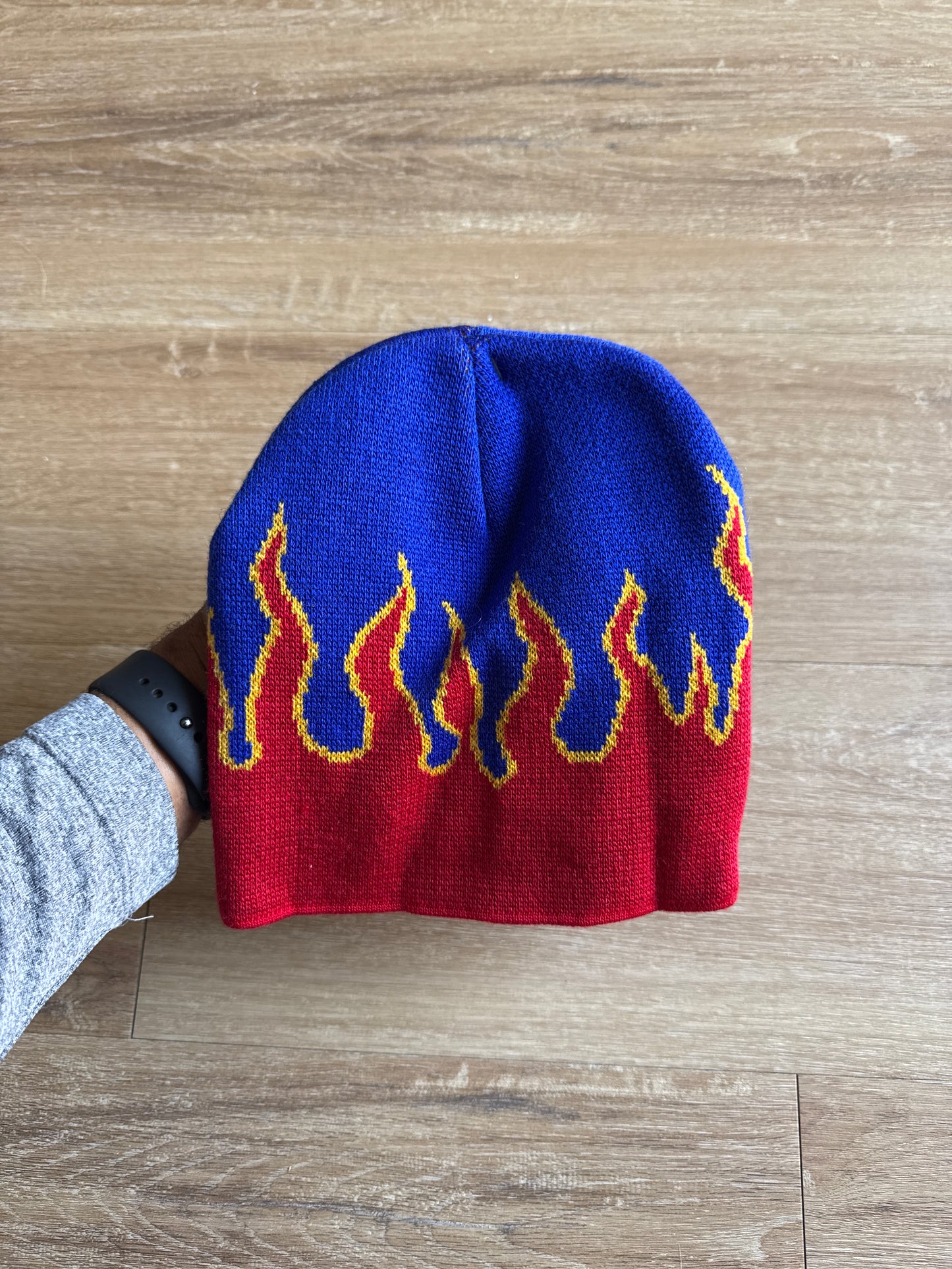Vintage Y2K Superman Flame Beanie