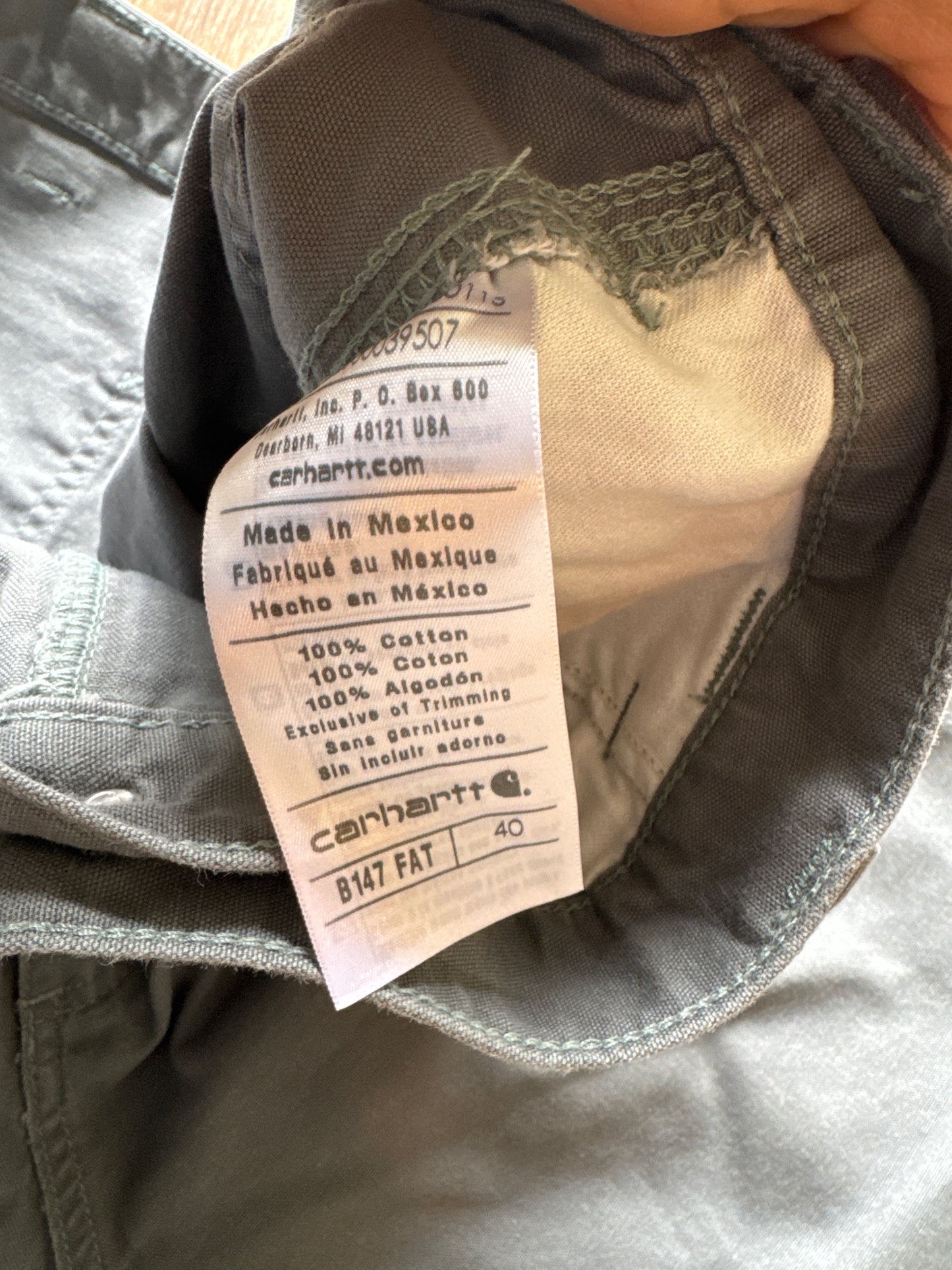 Carhartt Grey Original Fit Shorts