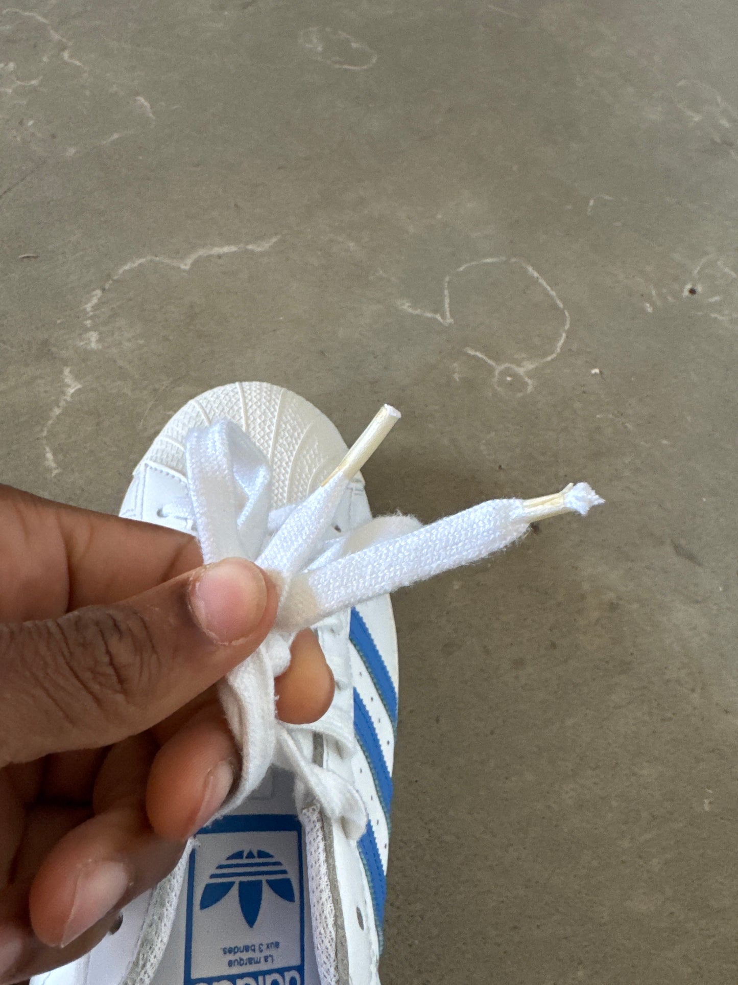 Adidas Superstar White True Blue