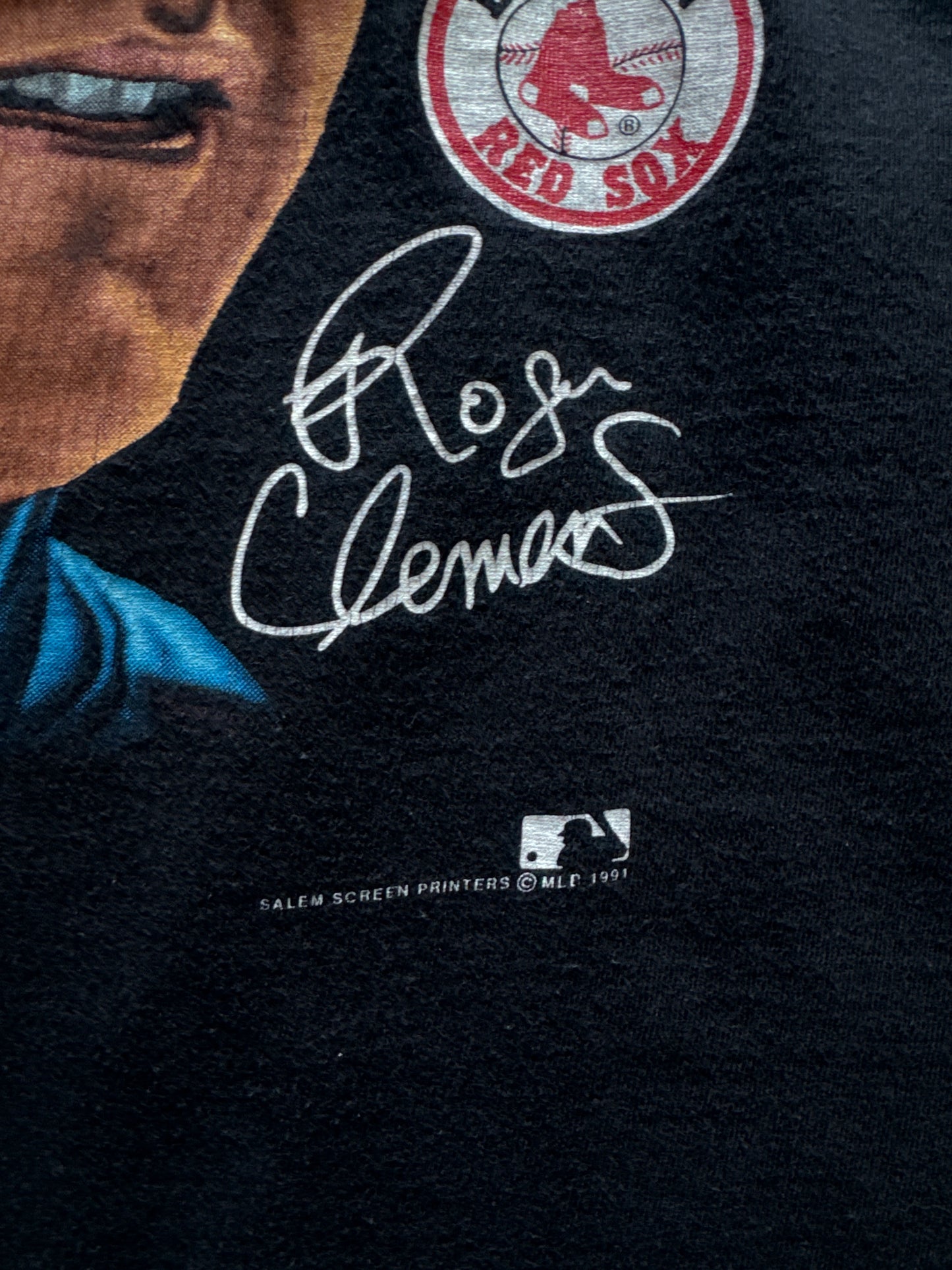Vintage 1991 Salem Roger Clemens Boston Red Sox Tee