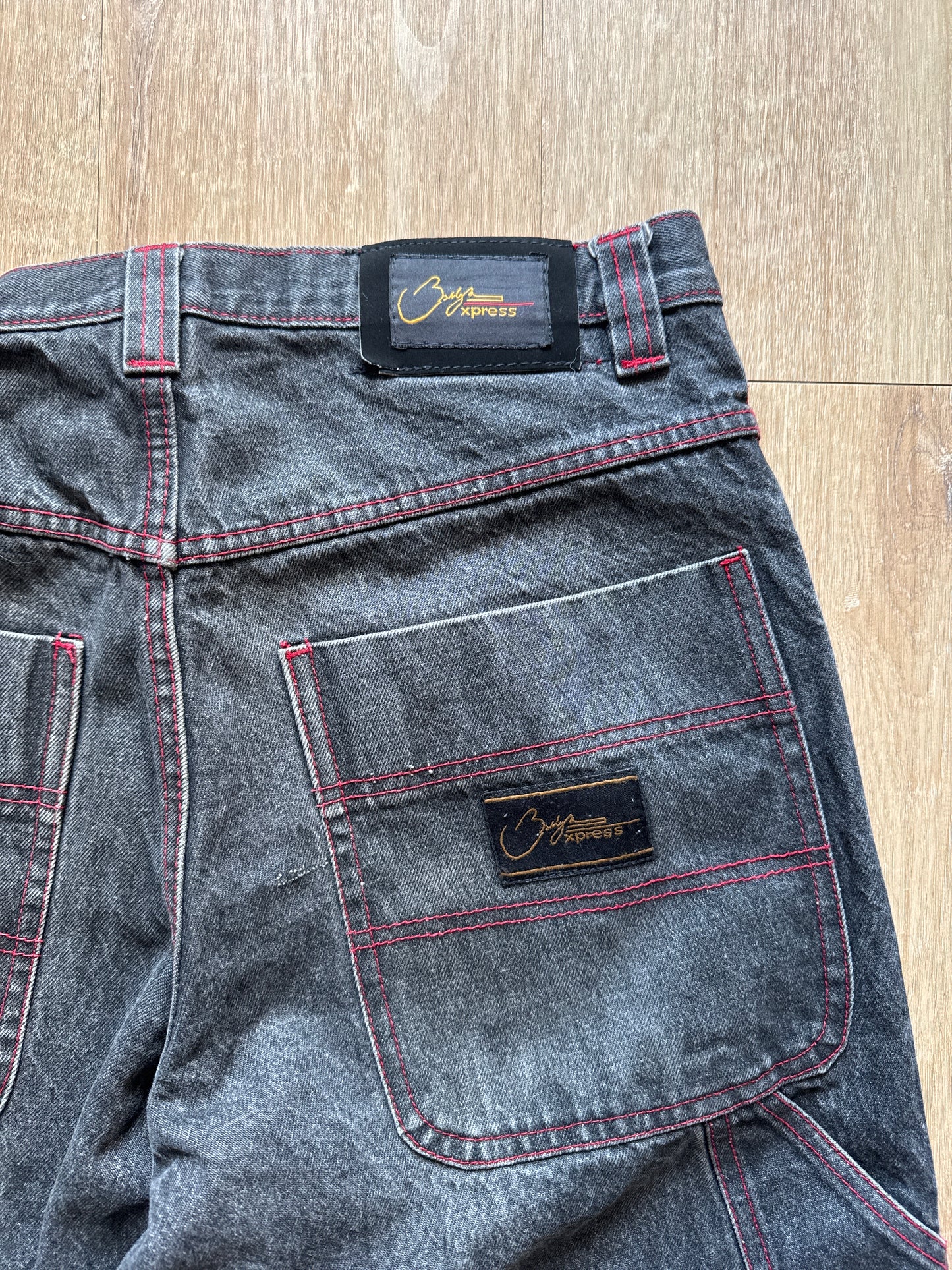 Vintage Y2K Baggy Faded Black Denim Jeans