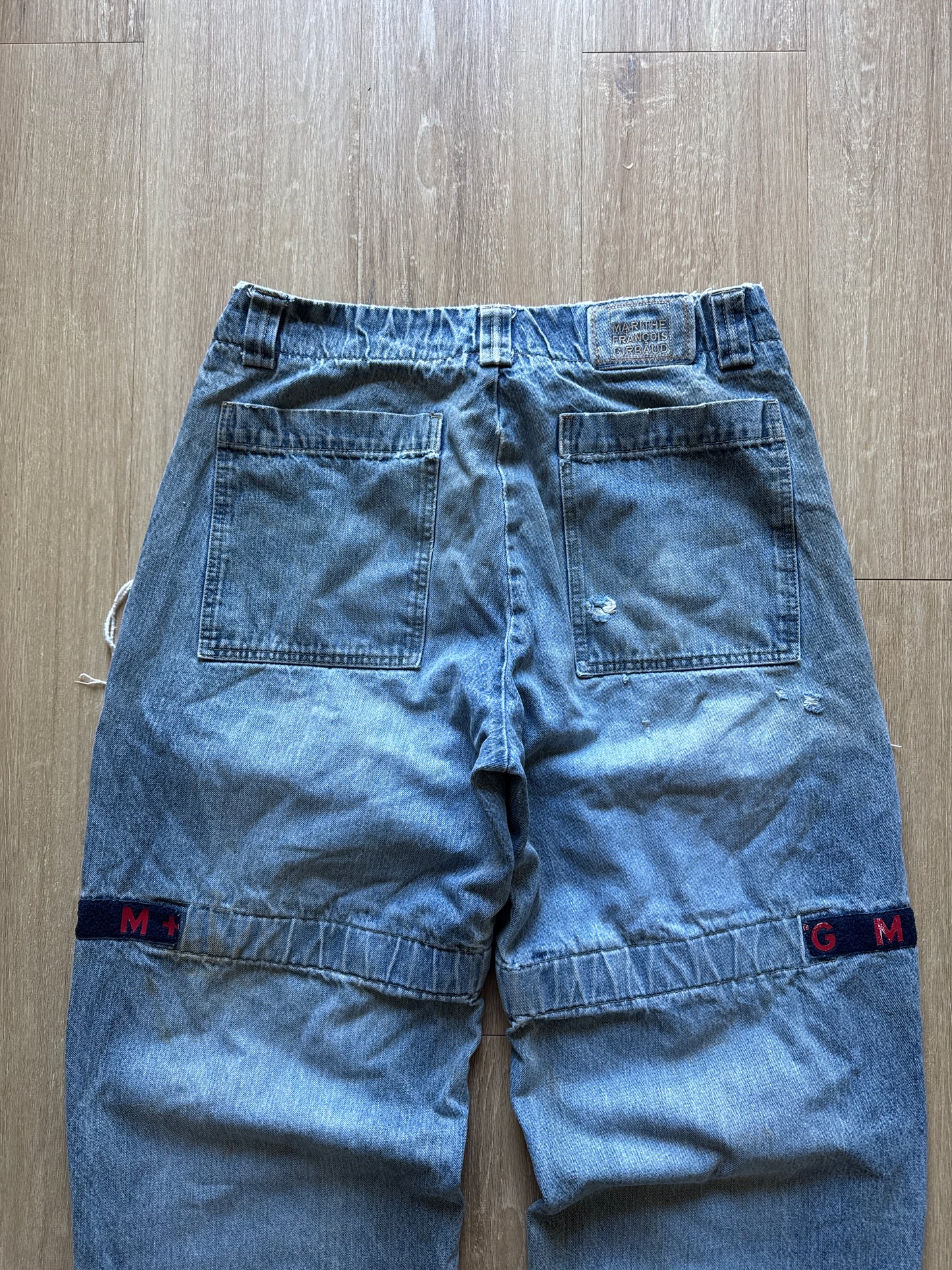 Vintage Marithe Francois Girbaud Distressed Thrashed Utility Pants