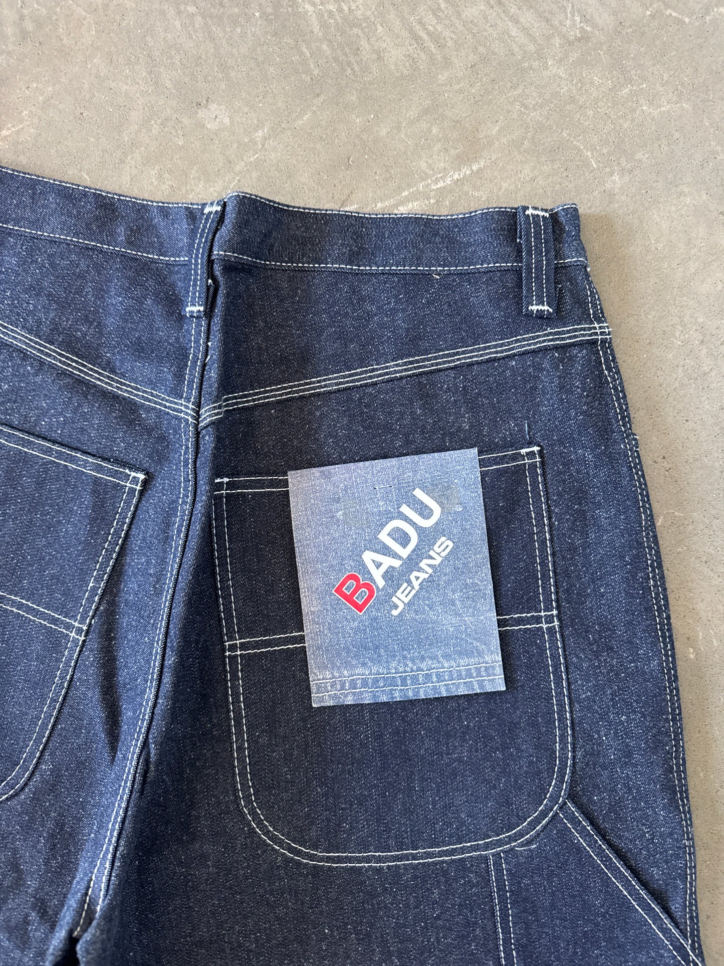 Vintage Y2K Badu Jeans Baggy Usher Rap Shorts