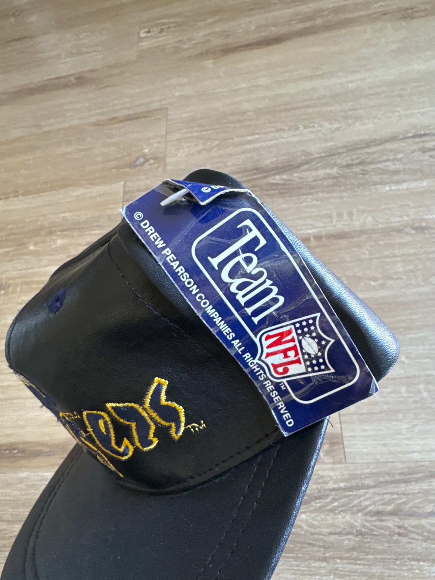 Vintage 90s San Diego Chargers Leather Strapback Hat