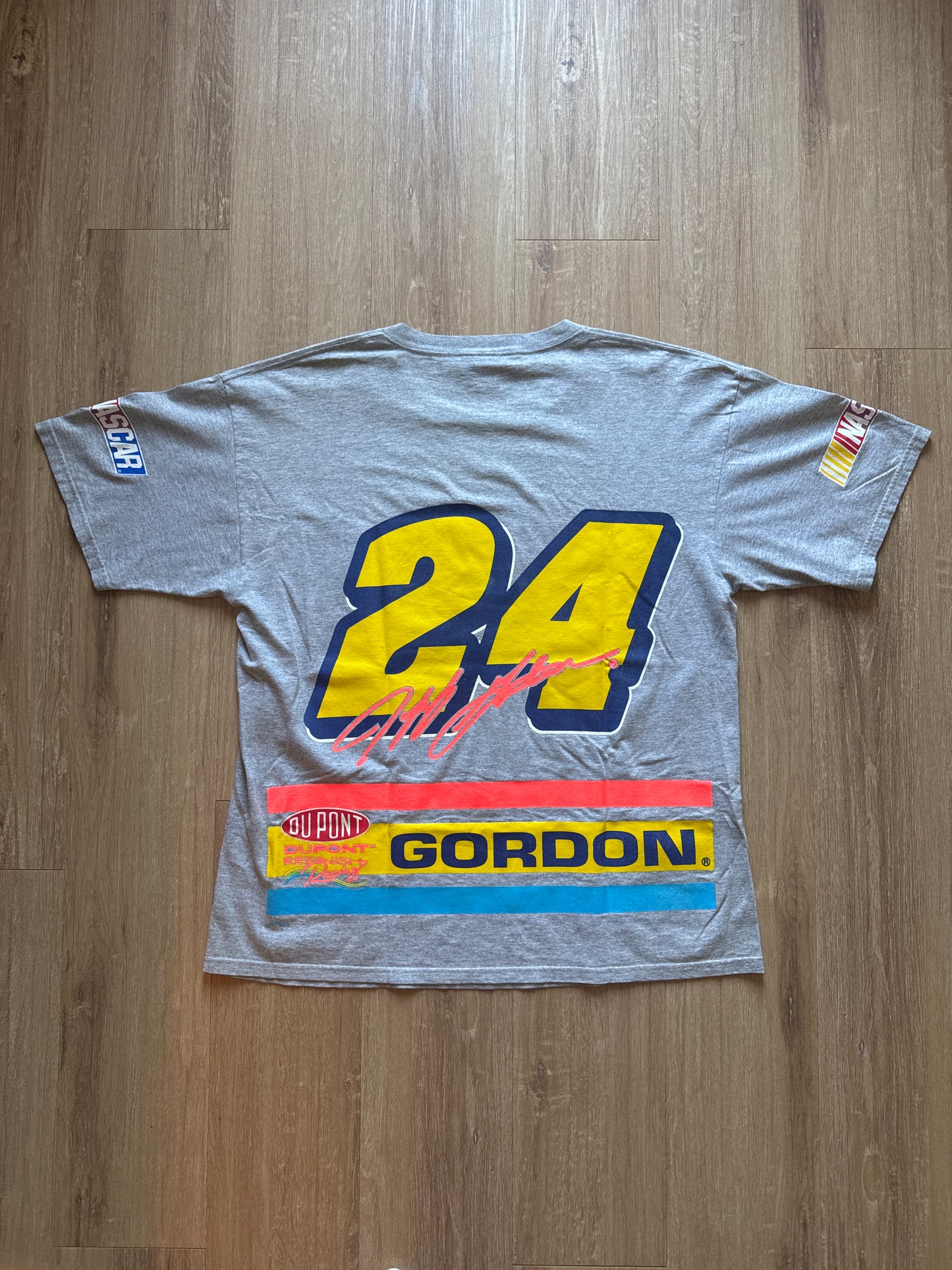 Vintage Nutmeg Du Pont Jeff Gordon Nascar Racing Tee