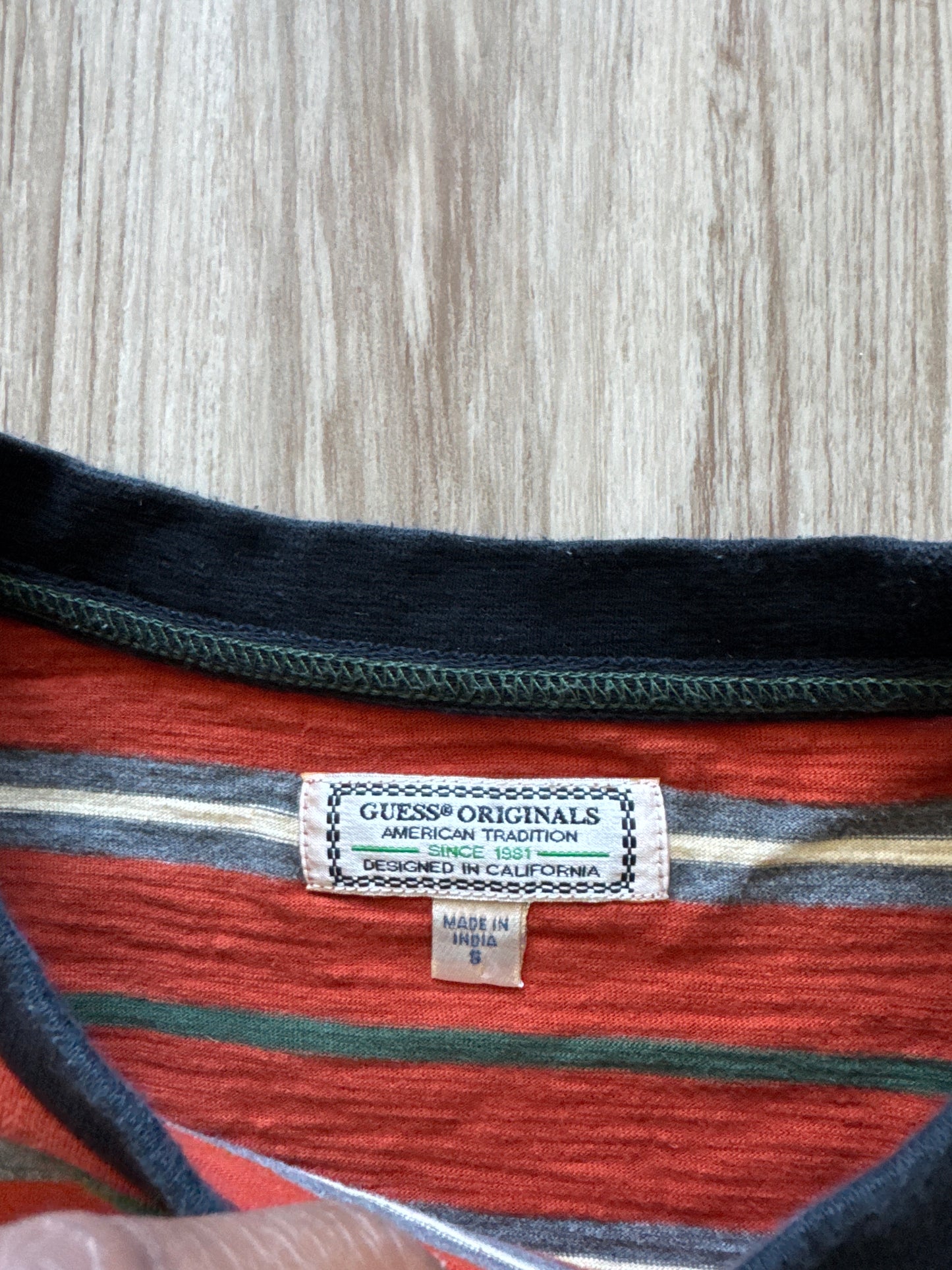 Vintage Guess Originals Striped Long Sleeve
