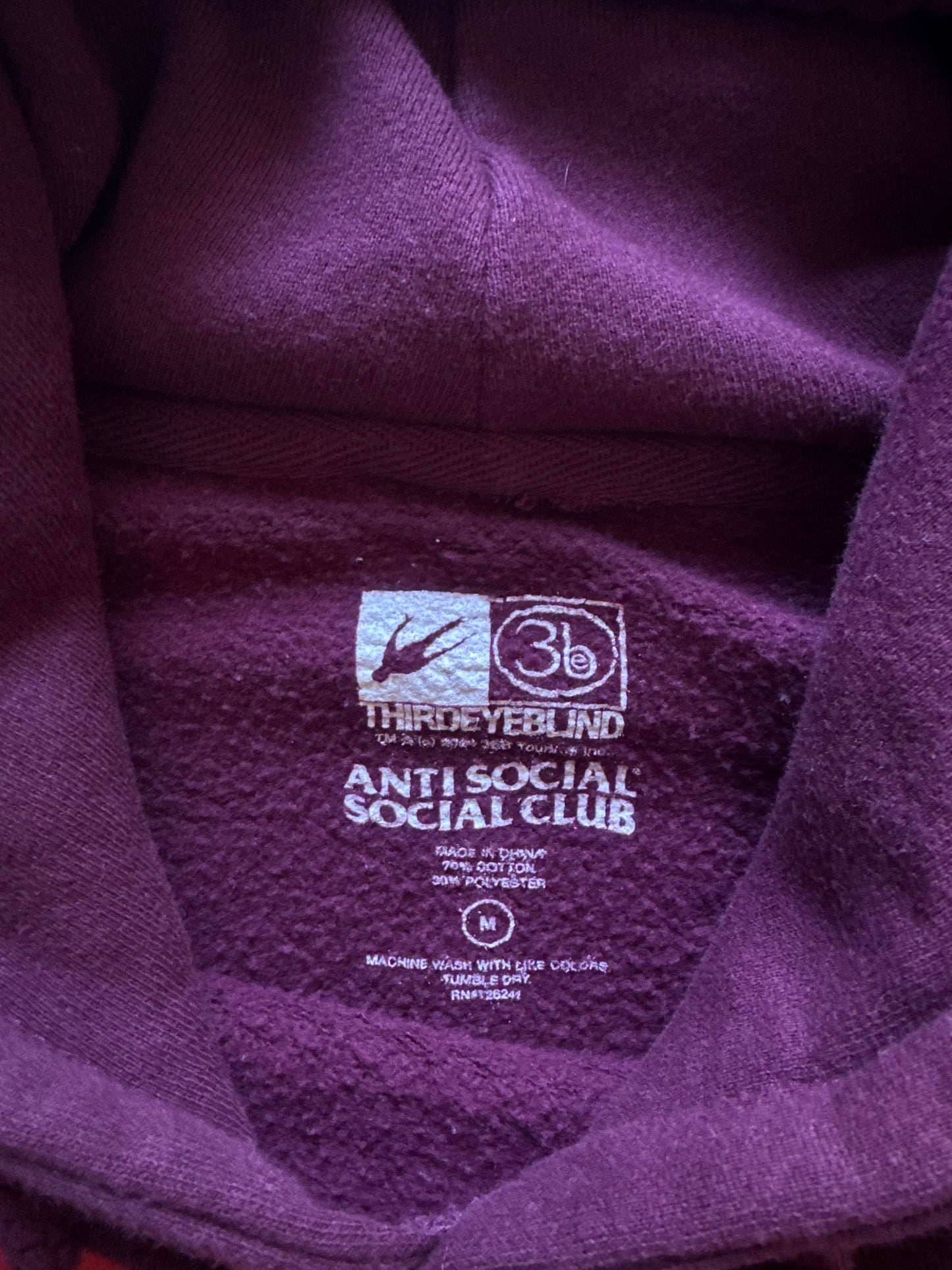 Anti Social Social Club Third Eye Blind Hoodie