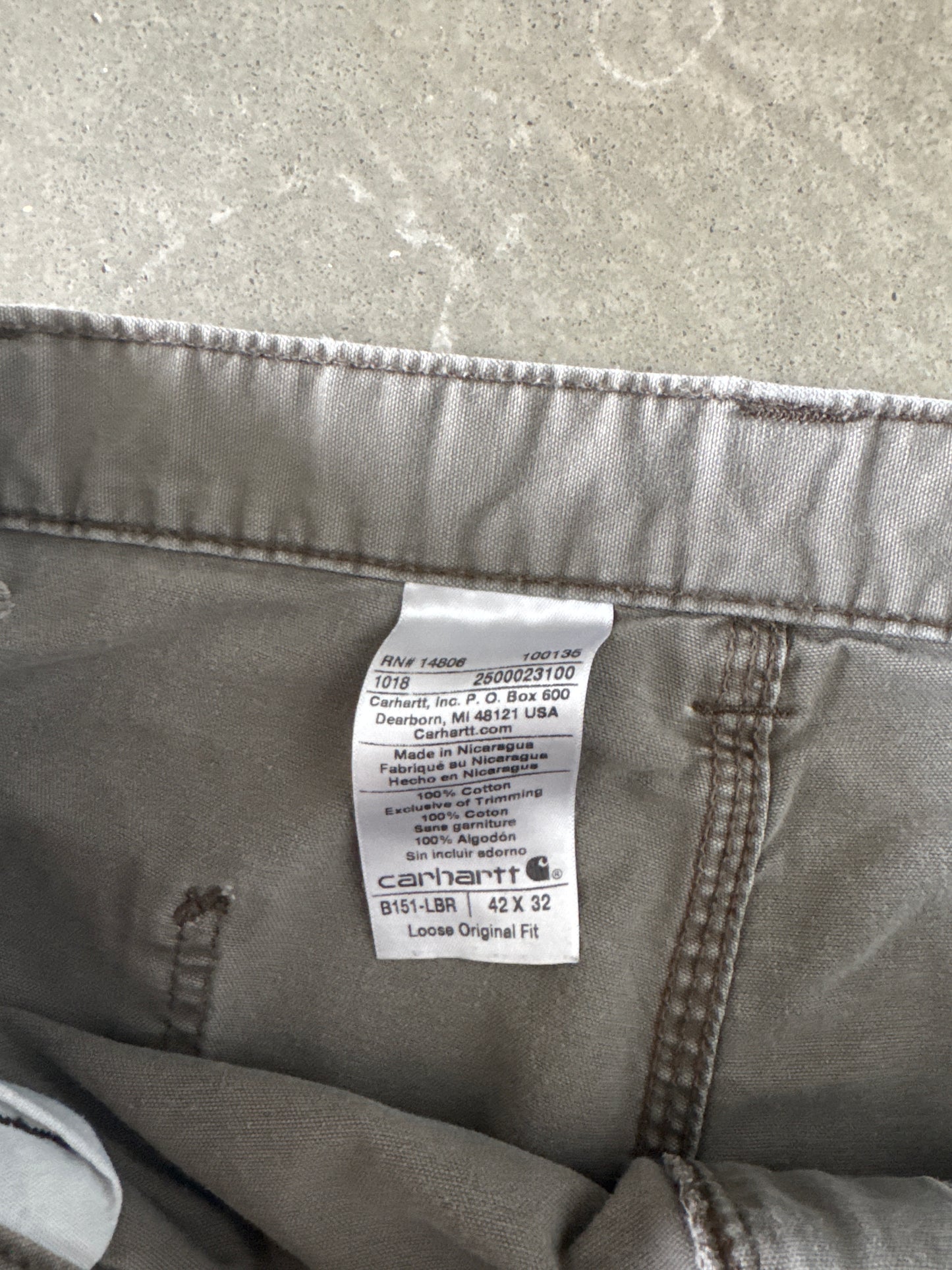 Vintage Carhartt Loose Original Fit Dark Tak Carpenter Pants