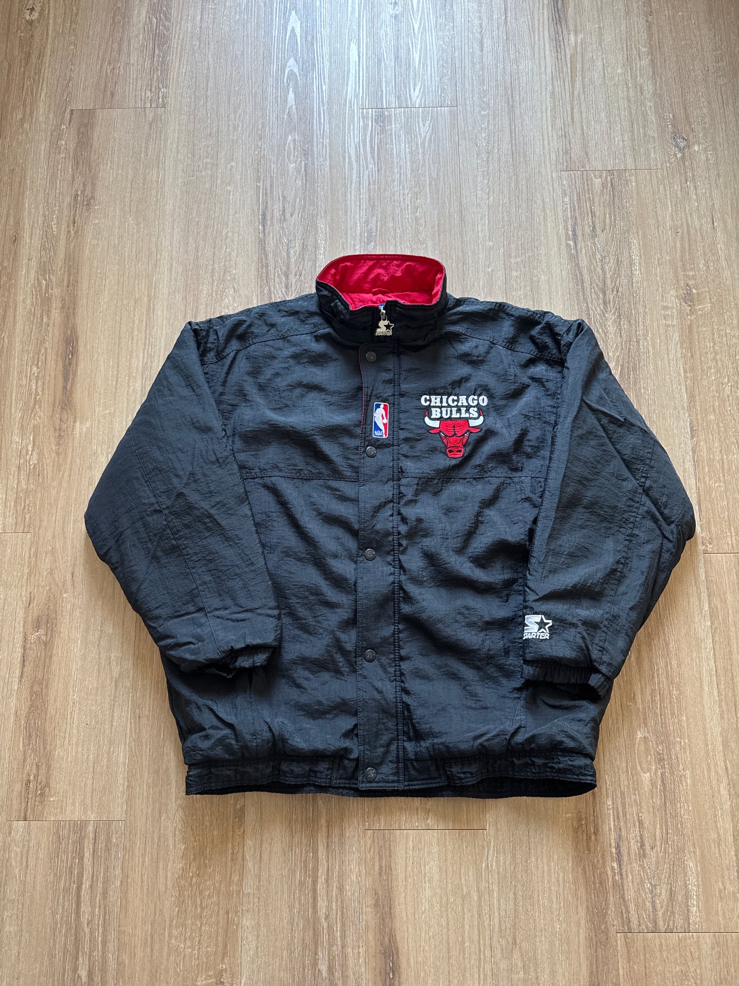 Vintage Starter Chicago Bulls Puffer Jacket