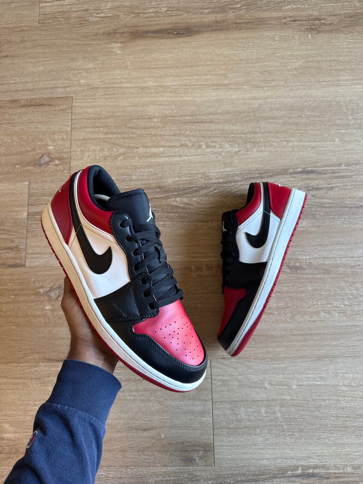 Jordan 1 Low Bred Toe