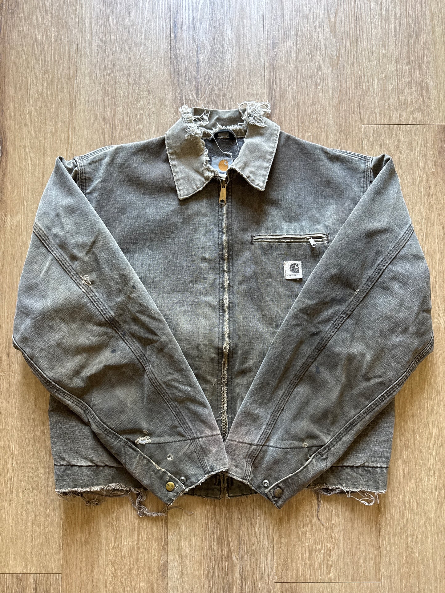 Vintage Carhartt Distressed Thrashed Detroit Jacket