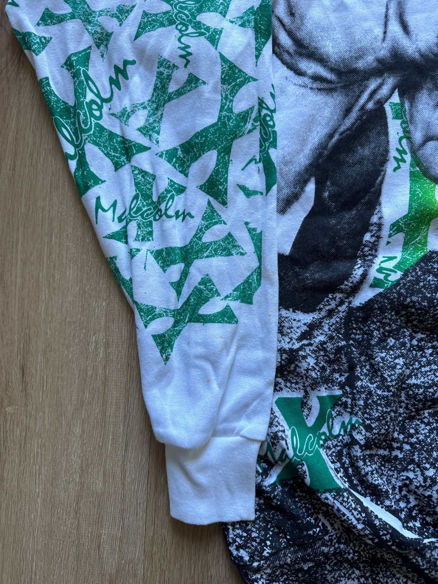 Vintage 90s Malcolm X All Over Print Sweatshirt