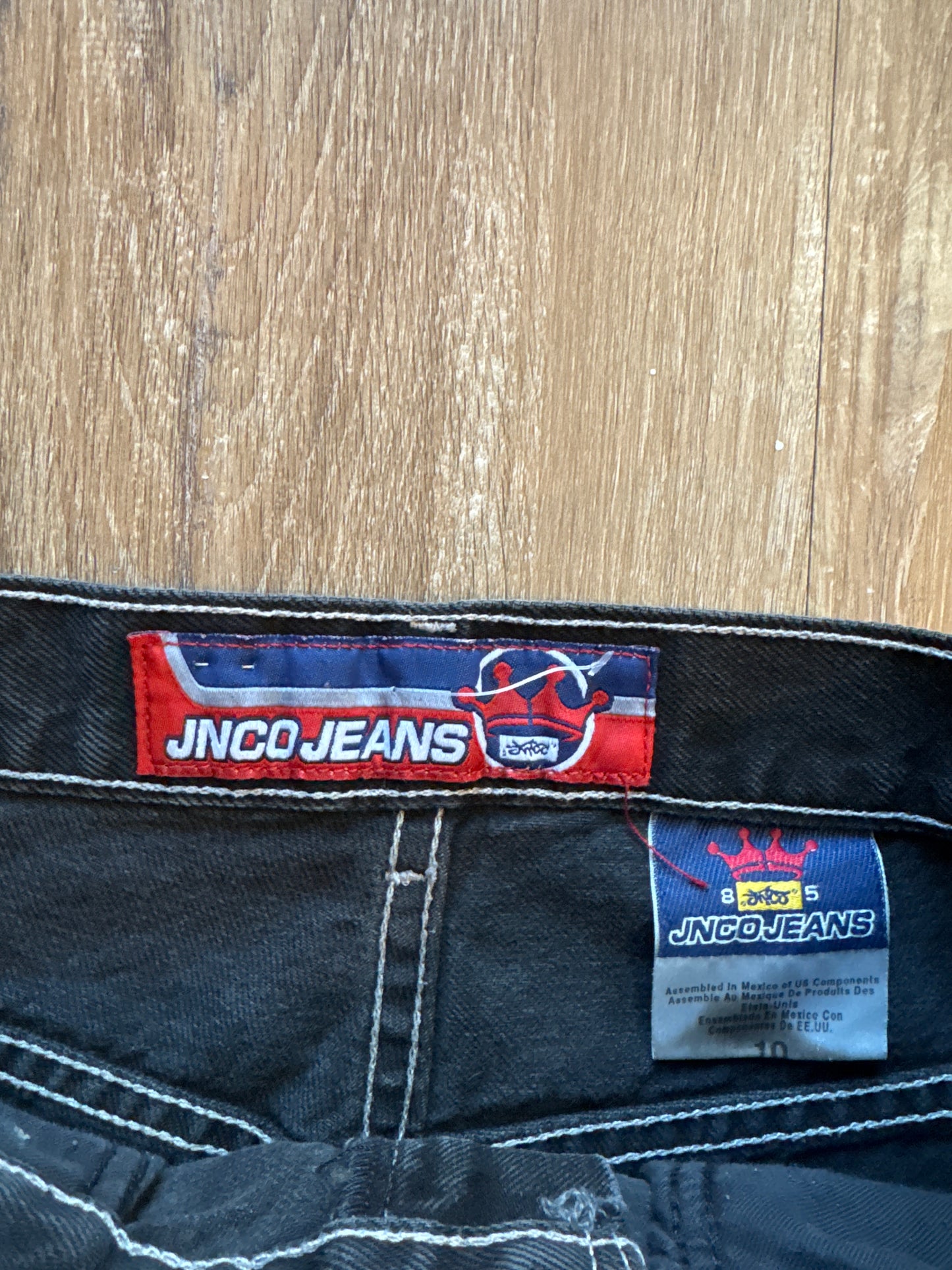 Youth Y2K Jnco Red Crown Denim Jeans