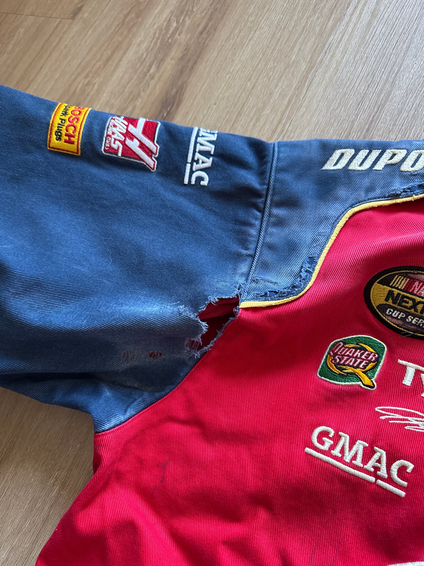 Vintage Nascar Jeff Gordon Du Pont Flame Racing Jacket
