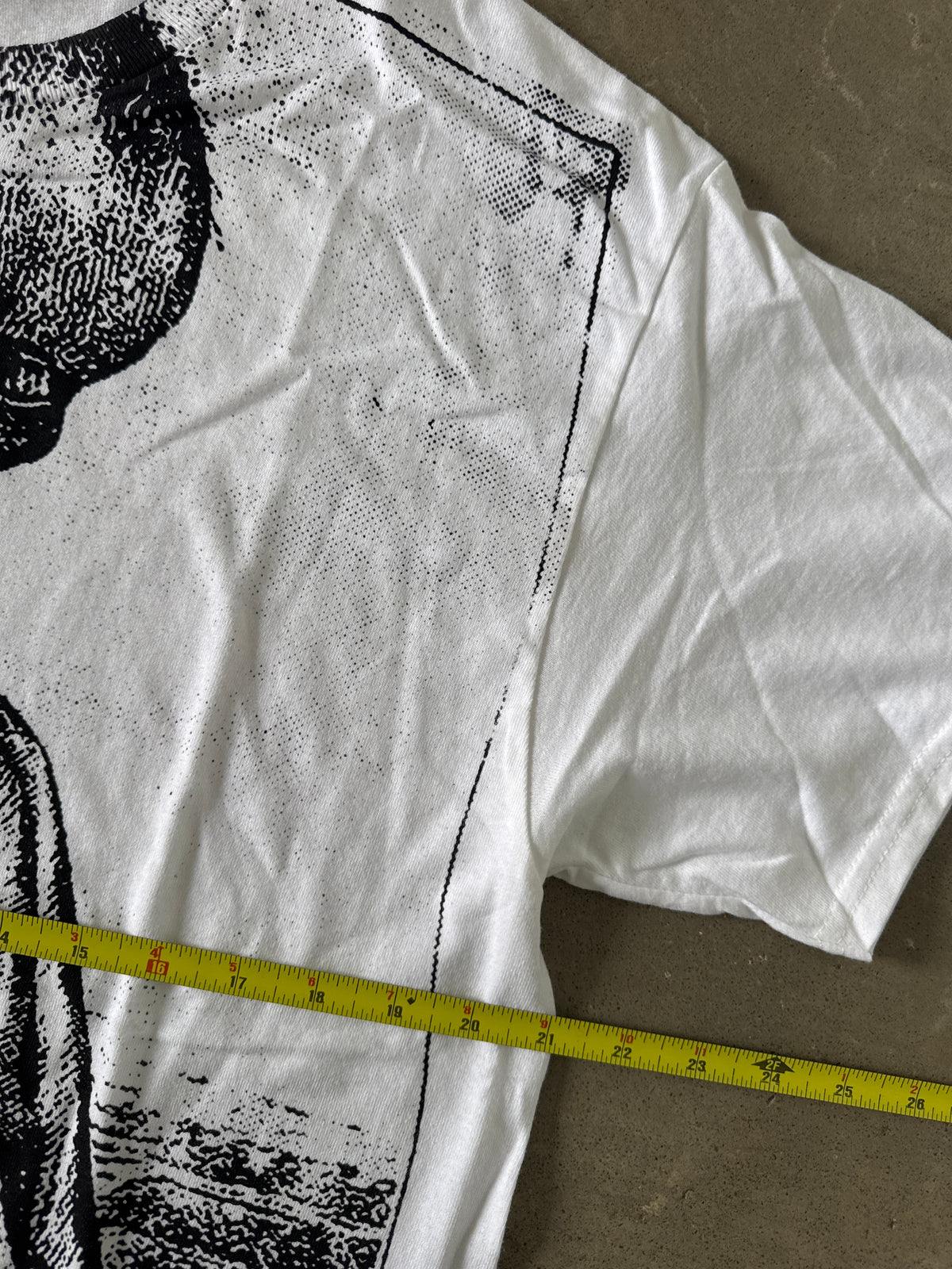 Vintage Rotten Allegory of Death Uncharred Skeleton AOP Tee