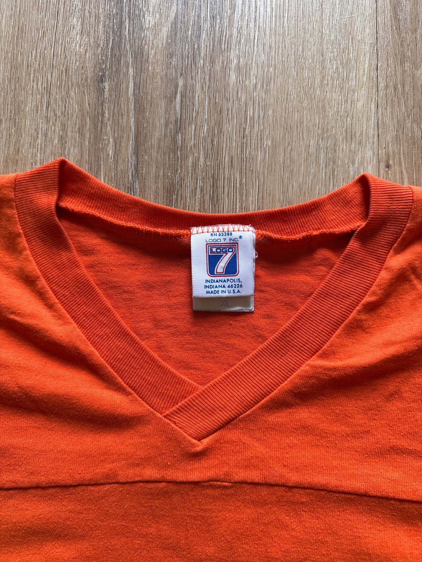 Vintage Logo 7 University Of Clemson Tigers Jersey Tee