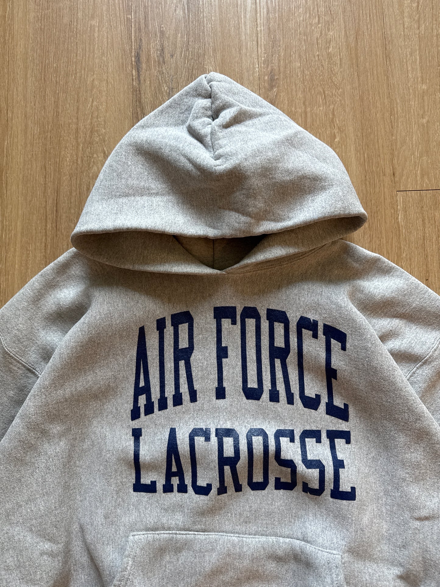 Vintage Eagle Air Force Lacrosse Super Heavyweight Hoodie