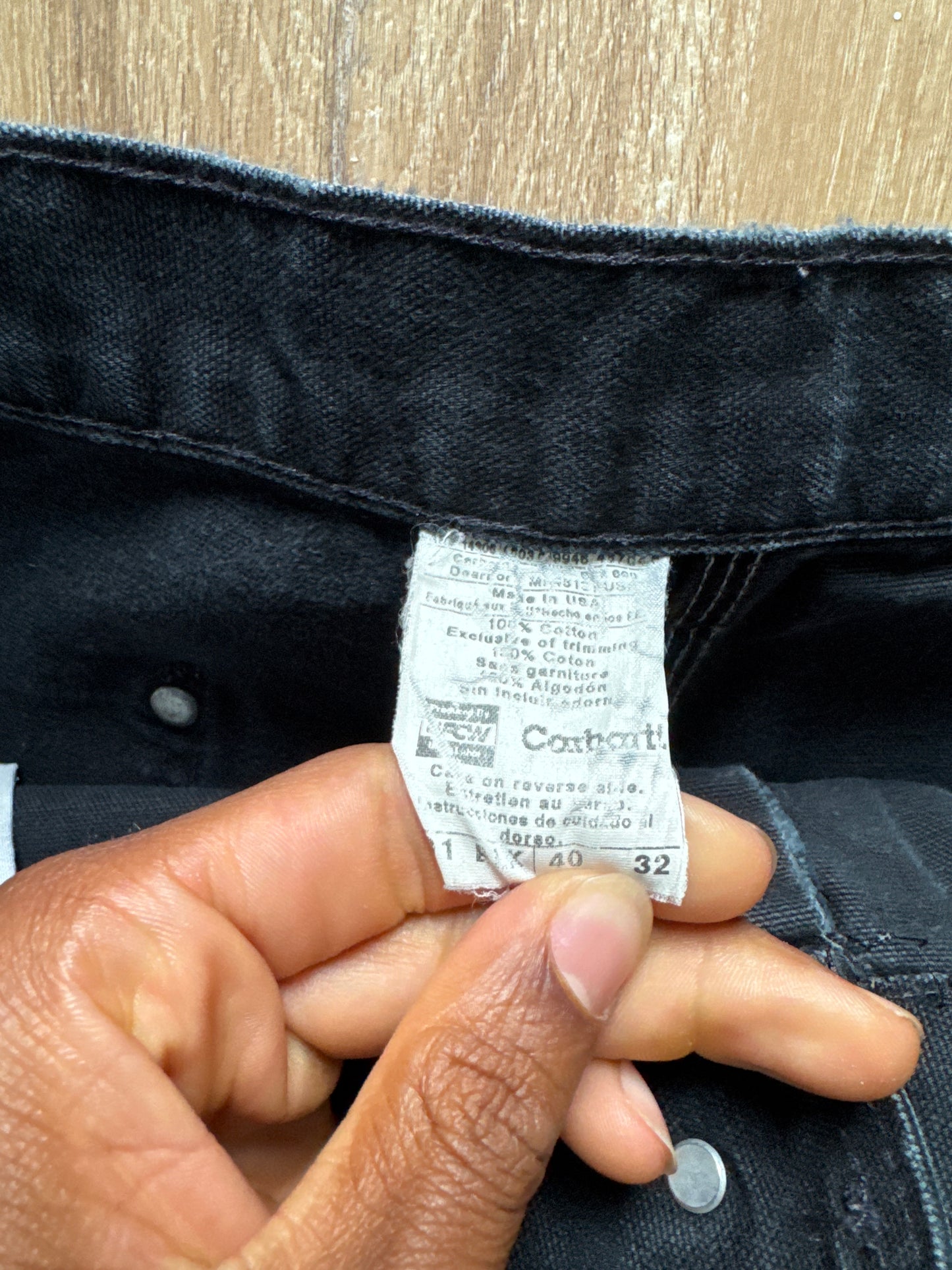 Vintage Carhartt Black Double Knee Pants