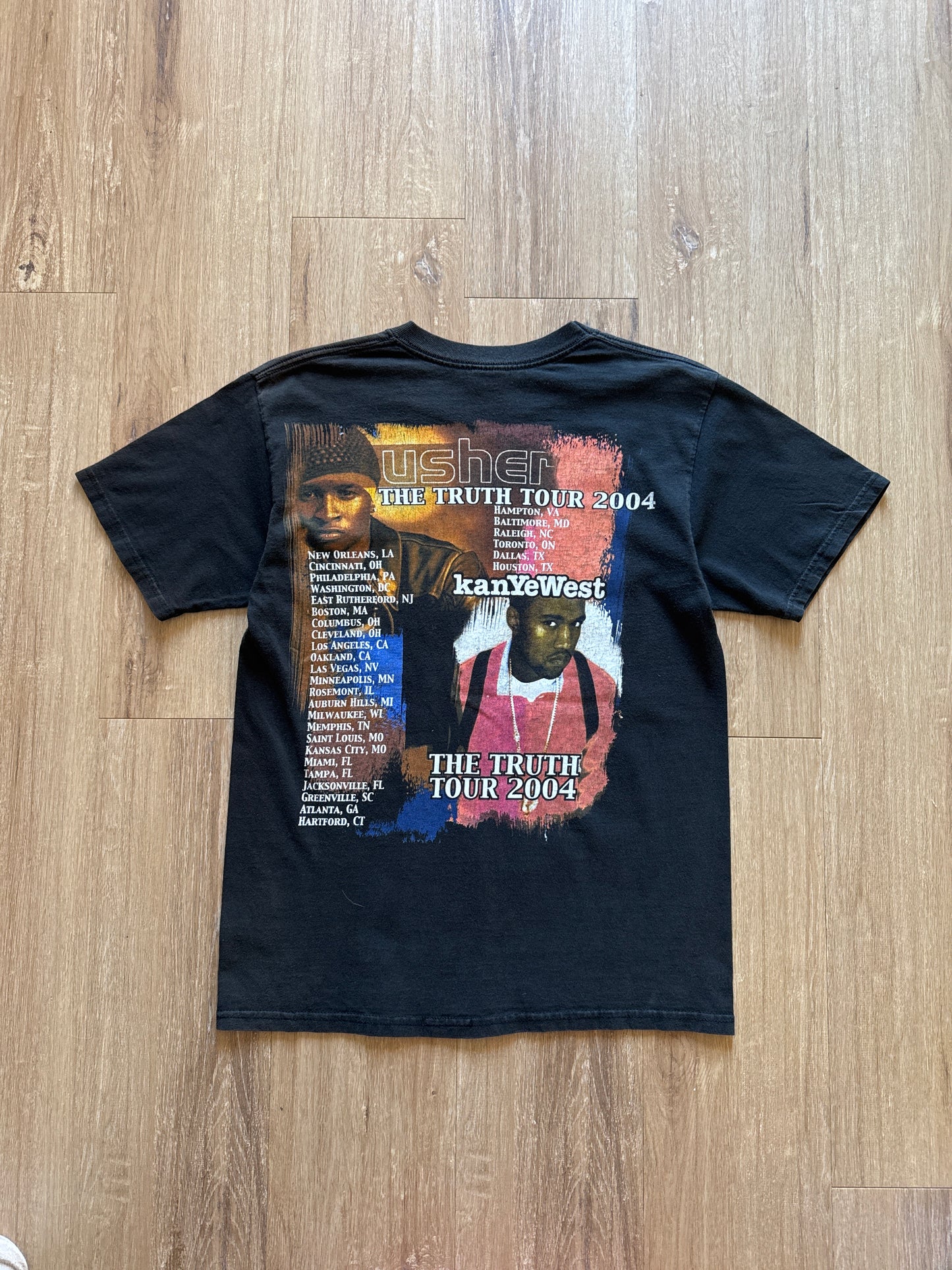 Vintage Y2K 2004 Usher Kanye West The Truth Tour Tee