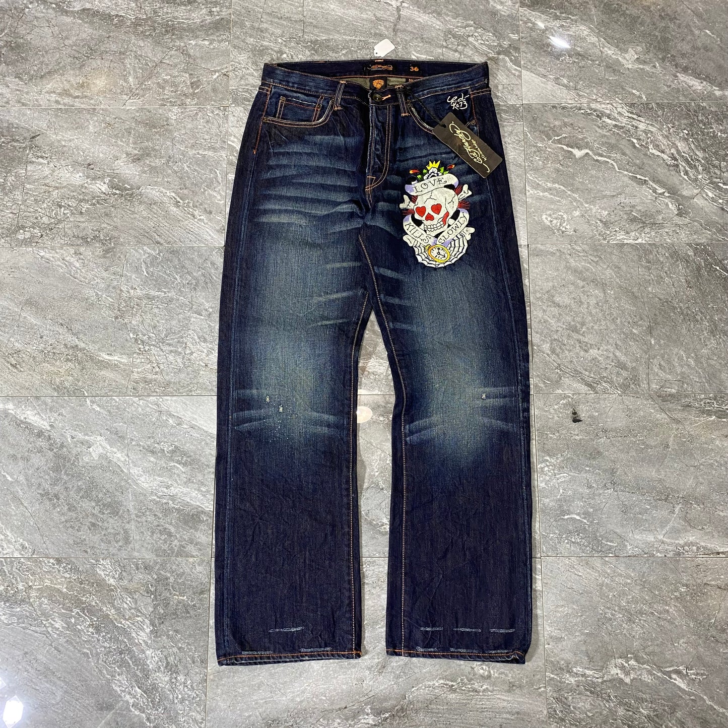 Vintage Ed Hardy Skull Love Kills Slowly